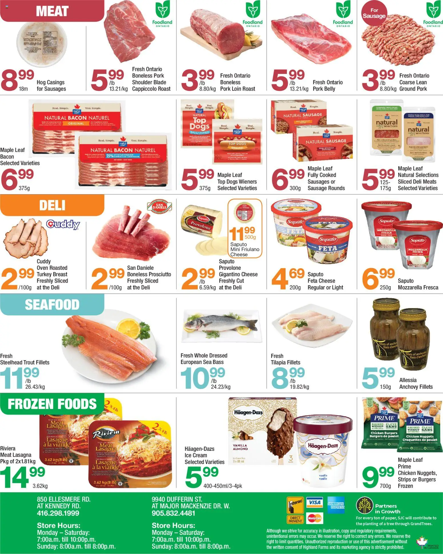 Highland Farms flyer valid from 22.01.2026 | Page: 4 | Products: Cream, Ice cream, Turkey, Cheese
