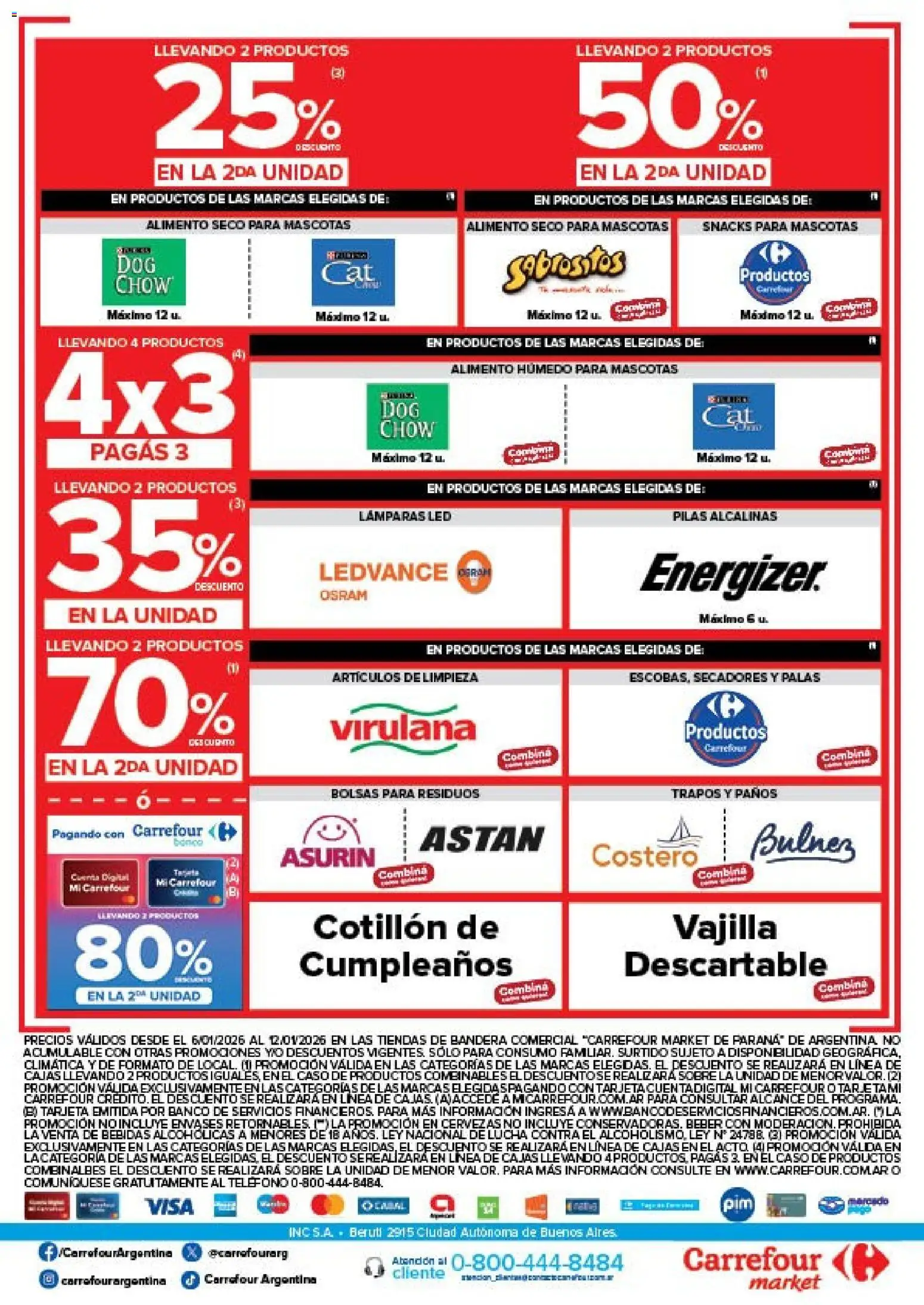 Carrefour Market catálogo │ válido desde el 06.01.2026 | Página: 5 | Productos: Teléfono, Caso, Banco, Pilas
