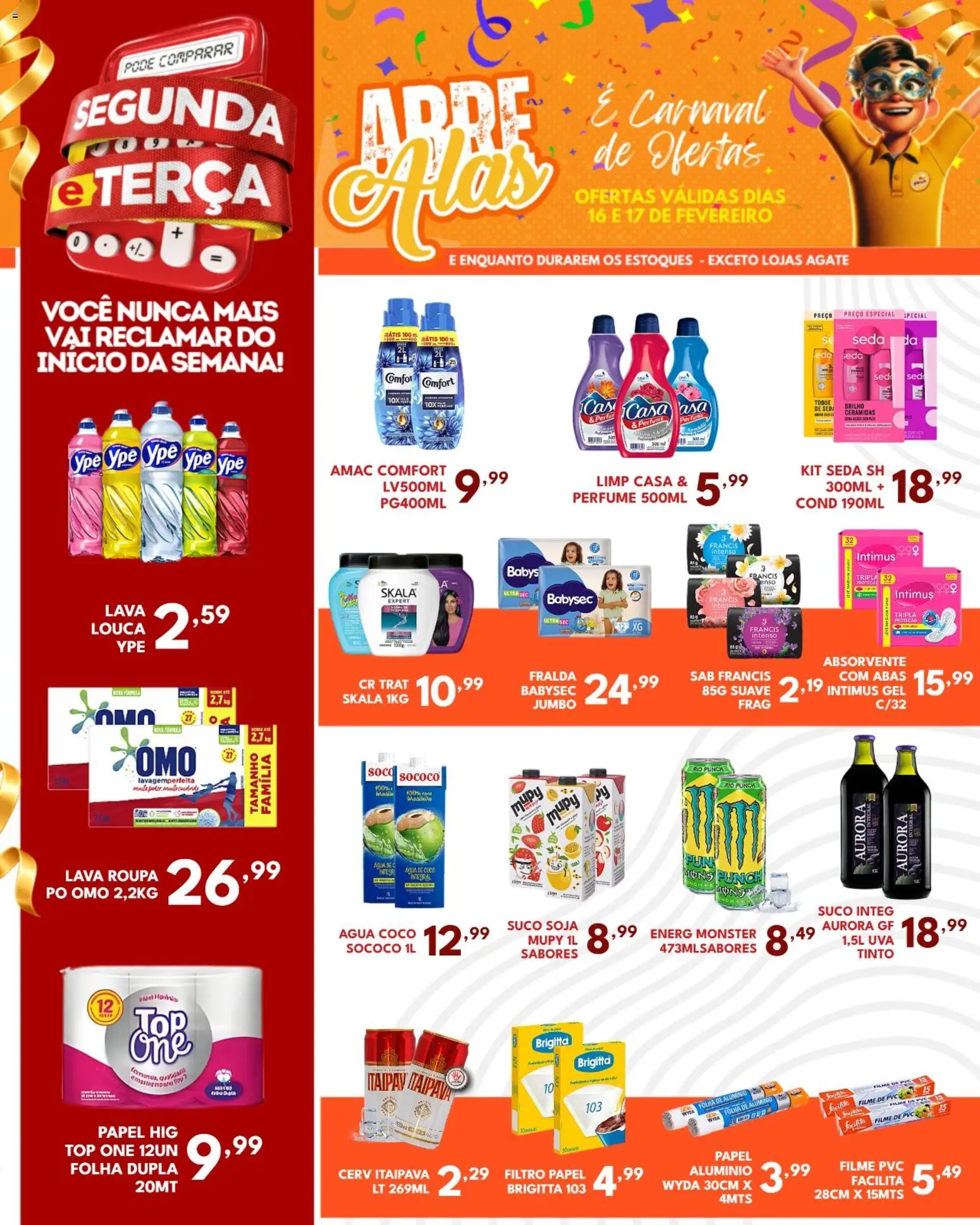 Rede Plus Supermercados Folheto - válido de 16.02.2026 | Página: 2 | Produtos: Coco, Água de coco, Suco, Monster