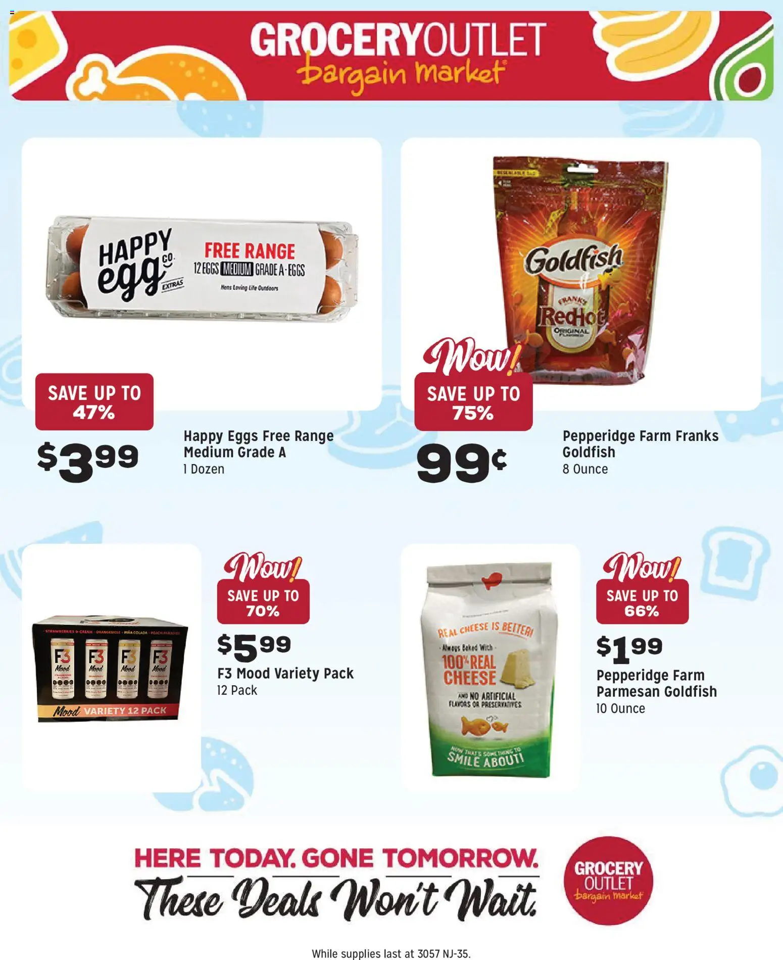 Grocery Outlet Weekly Ad - NJ - valid from 12.11.2025 | Page: 10 | Products: Cheese, Eggs, Strawberries