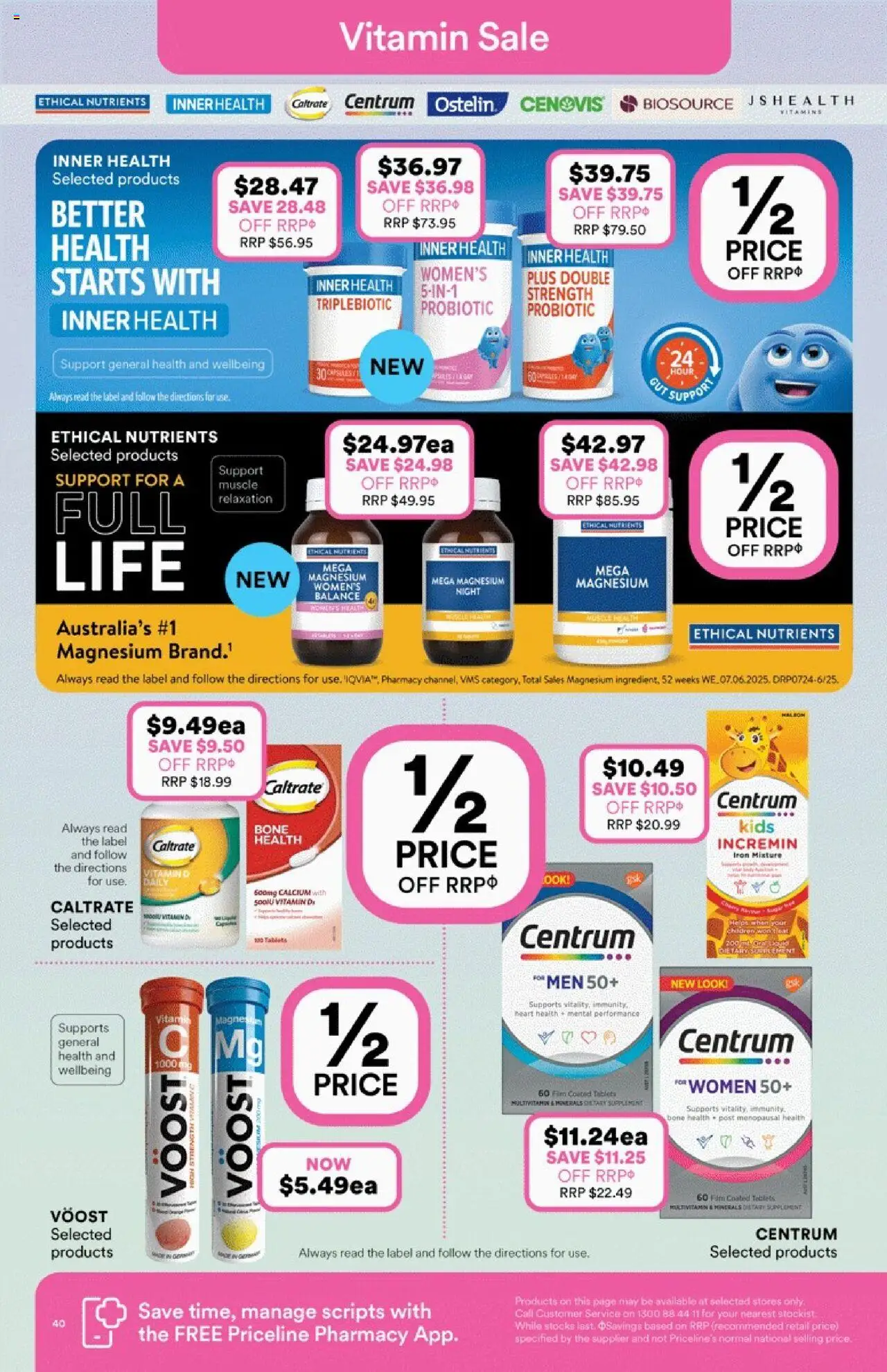 Priceline Pharmacy catalogue - valid from 14.08.2025 | Page: 40 | Products: Multivitamin, Nutrients, Iron, Vitamin