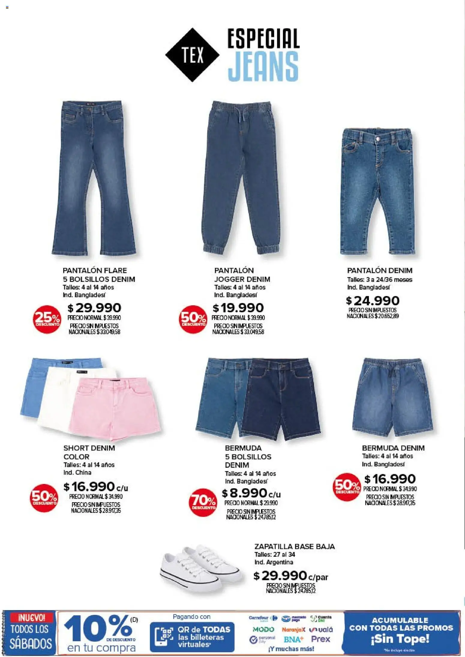 Carrefour - Tex | Especial Jeans  │ válido desde el 12.03.2026 | Página: 8 | Productos: Short, Bermuda