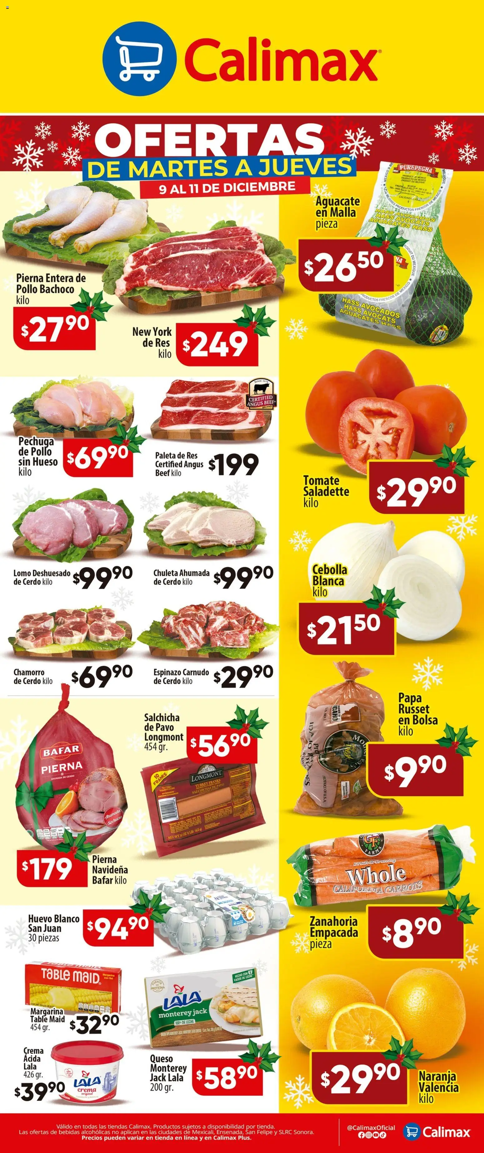 Nuevas ofertas de Calimax válidas en toda la República Mexicana desde el 09.12.2025. ¡Encuentra las mejores ofertas en Calimax folleto! | Página: 1 | Productos: Paleta, Leche, Vasos, Zanahoria
