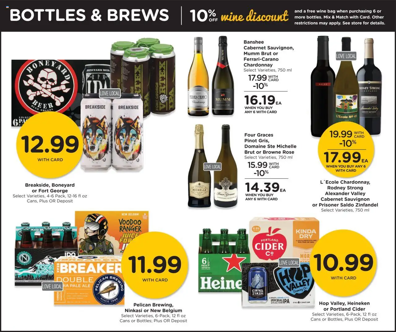 QFC Weekly Ad - OR - valid from 15.10.2025 | Page: 13 | Products: Cider, Juice, Beer, Bag