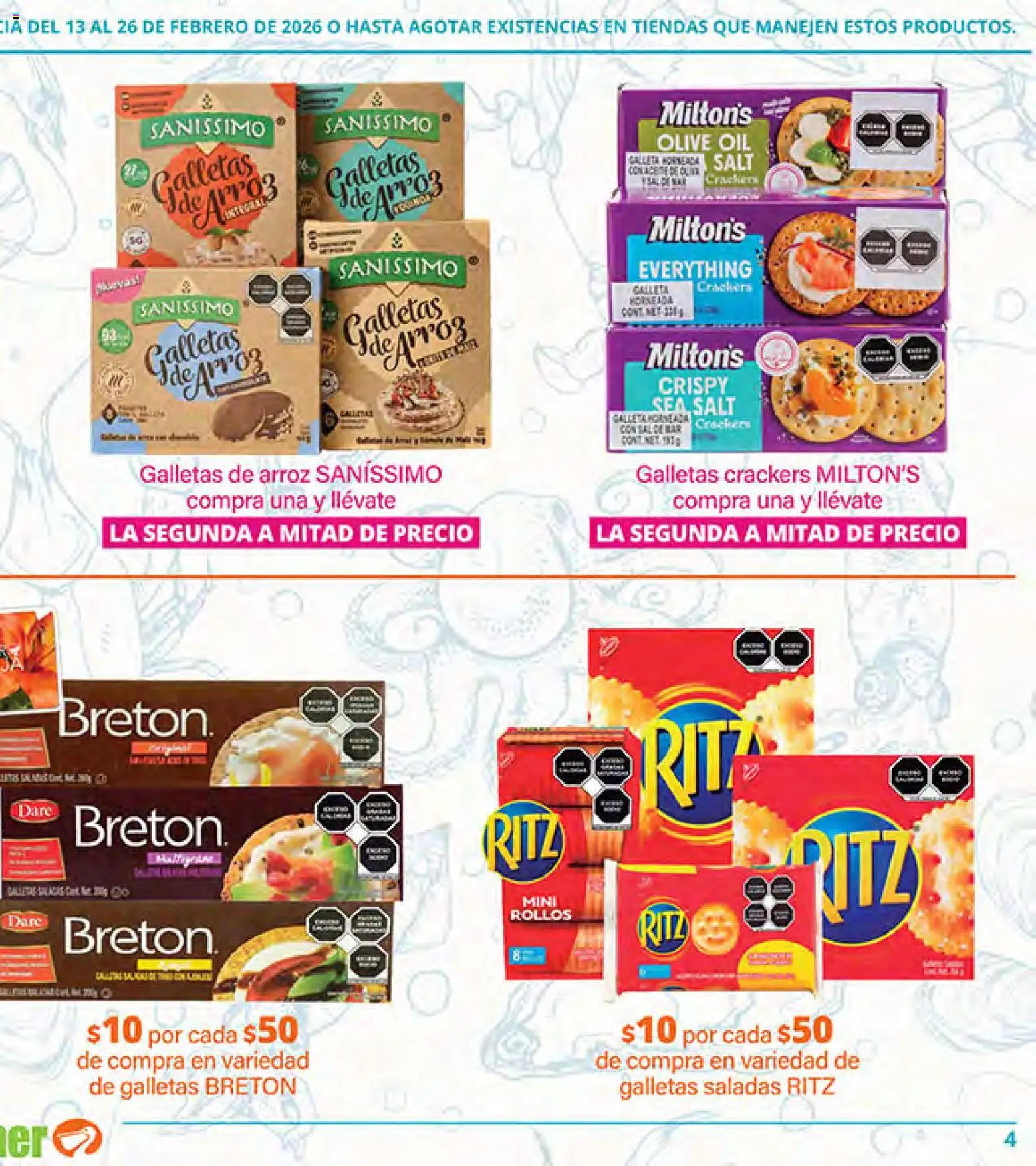 Nuevas ofertas de La Comer válidas en toda la República Mexicana desde el 13.02.2026. ¡Encuentra las mejores ofertas en La Comer folleto Ofertas! | Página: 7 | Productos: Arroz, Galletas
