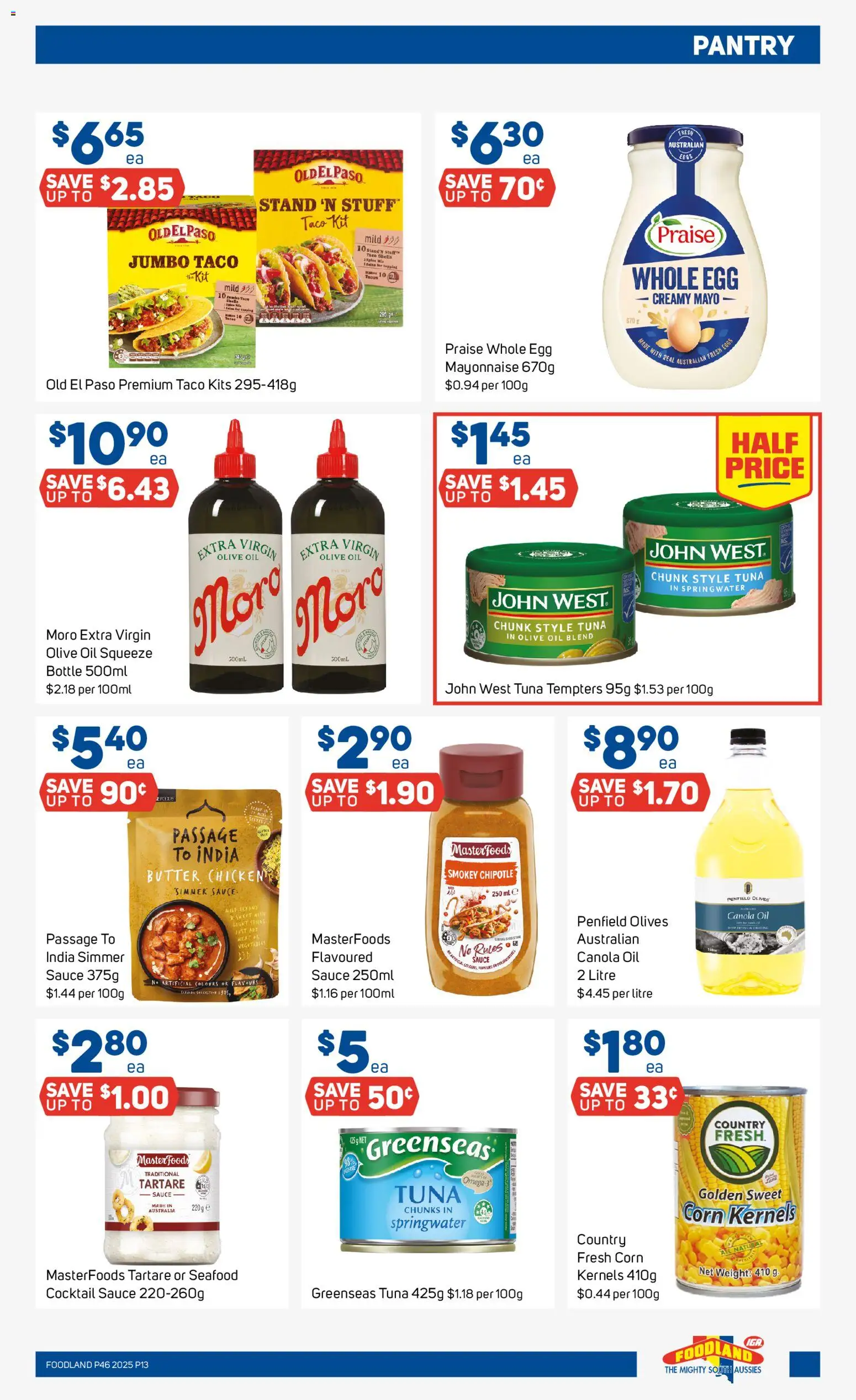 Foodland catalogue - valid from 12.11.2025 | Page: 13 | Products: Kits, Butter, Olives, Olive oil