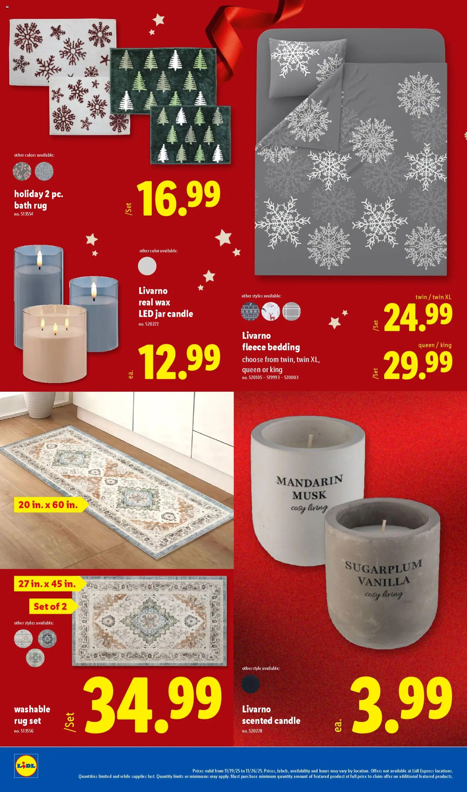 Lidl Early Black Friday - valid from 19.11.2025 | Page: 34 | Products: Living set, Bath