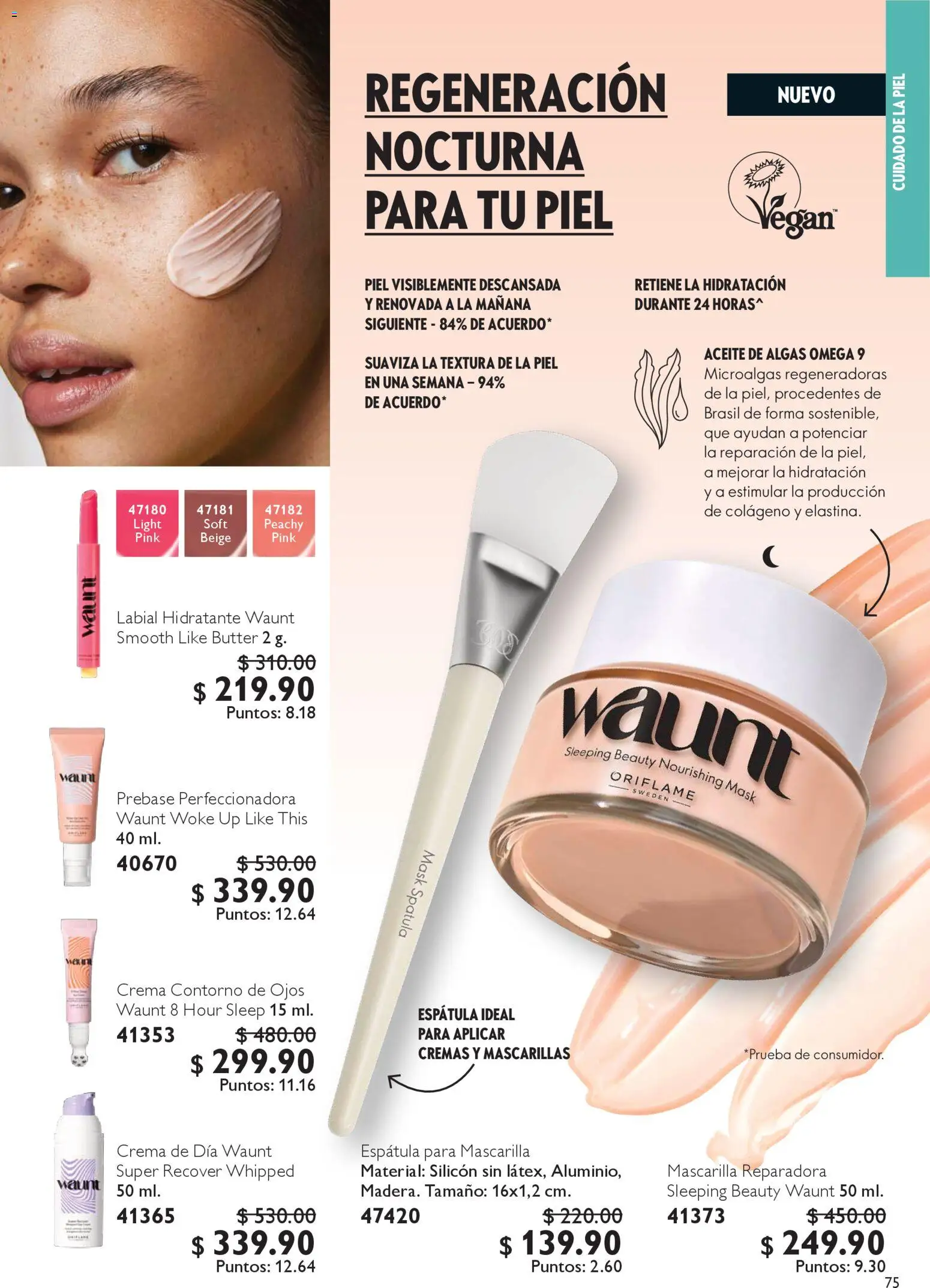 Nuevas ofertas de Oriflame válidas en toda la República Mexicana desde el 06.12.2025. ¡Encuentra las mejores ofertas en Oriflame campaña 12 2025! | Página: 75 | Productos: Contorno de ojos, Crema, Espátula, Contorno