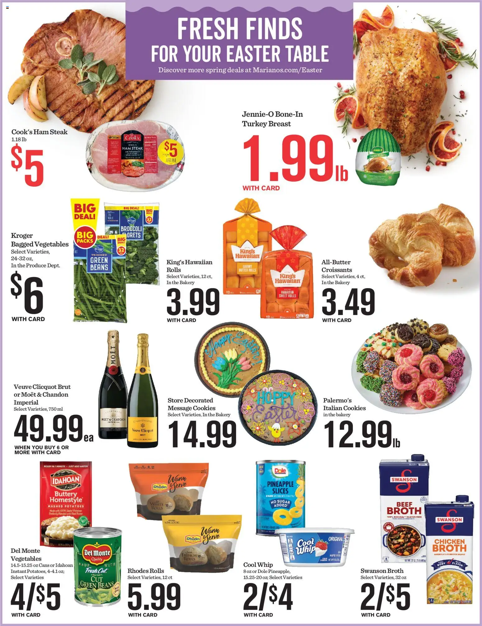 Mariano's Weekly Ad - valid from 25.03.2026 | Page: 6 | Products: Pineapple, Vegetables, Sugar, Croissants
