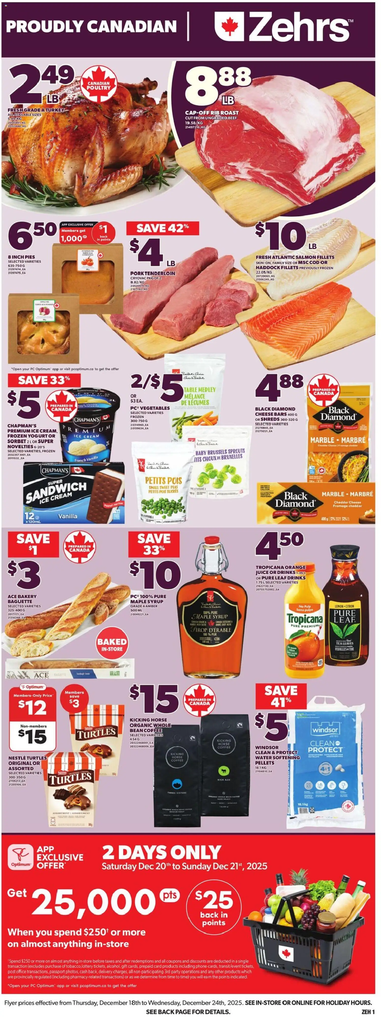 Zehrs flyer valid from 18.12.2025 | Page: 3 | Products: PC, Bakery, Juice, Pork