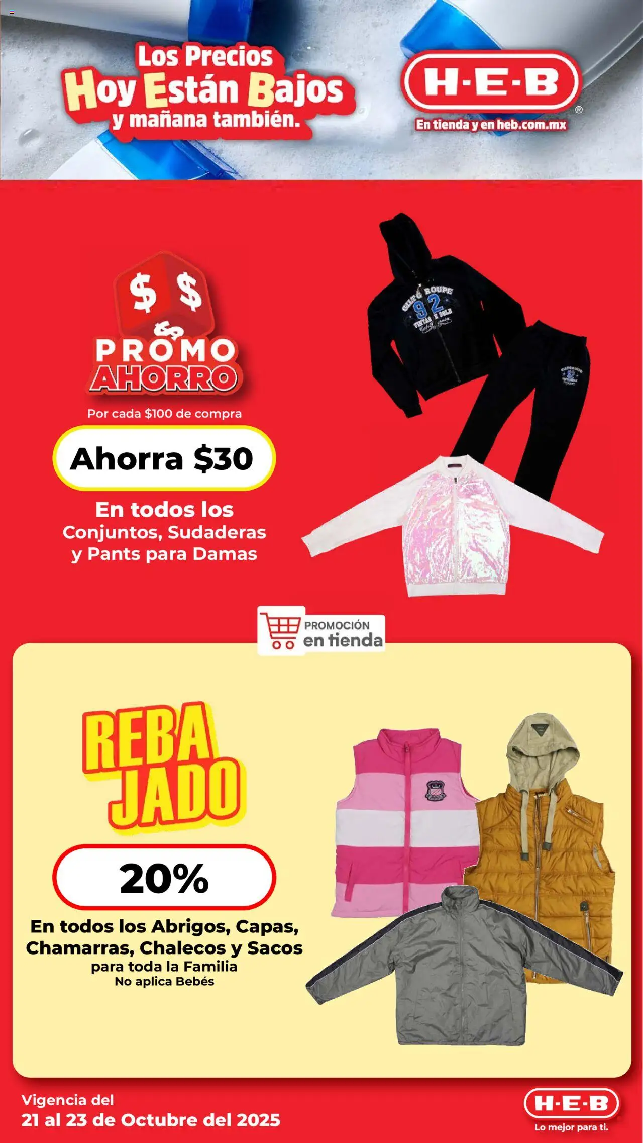 Nuevas ofertas de H-E-B válidas en toda la República Mexicana desde el 21.10.2025. ¡Encuentra las mejores ofertas en H-E-B folleto! | Página: 12 | Productos: Pants