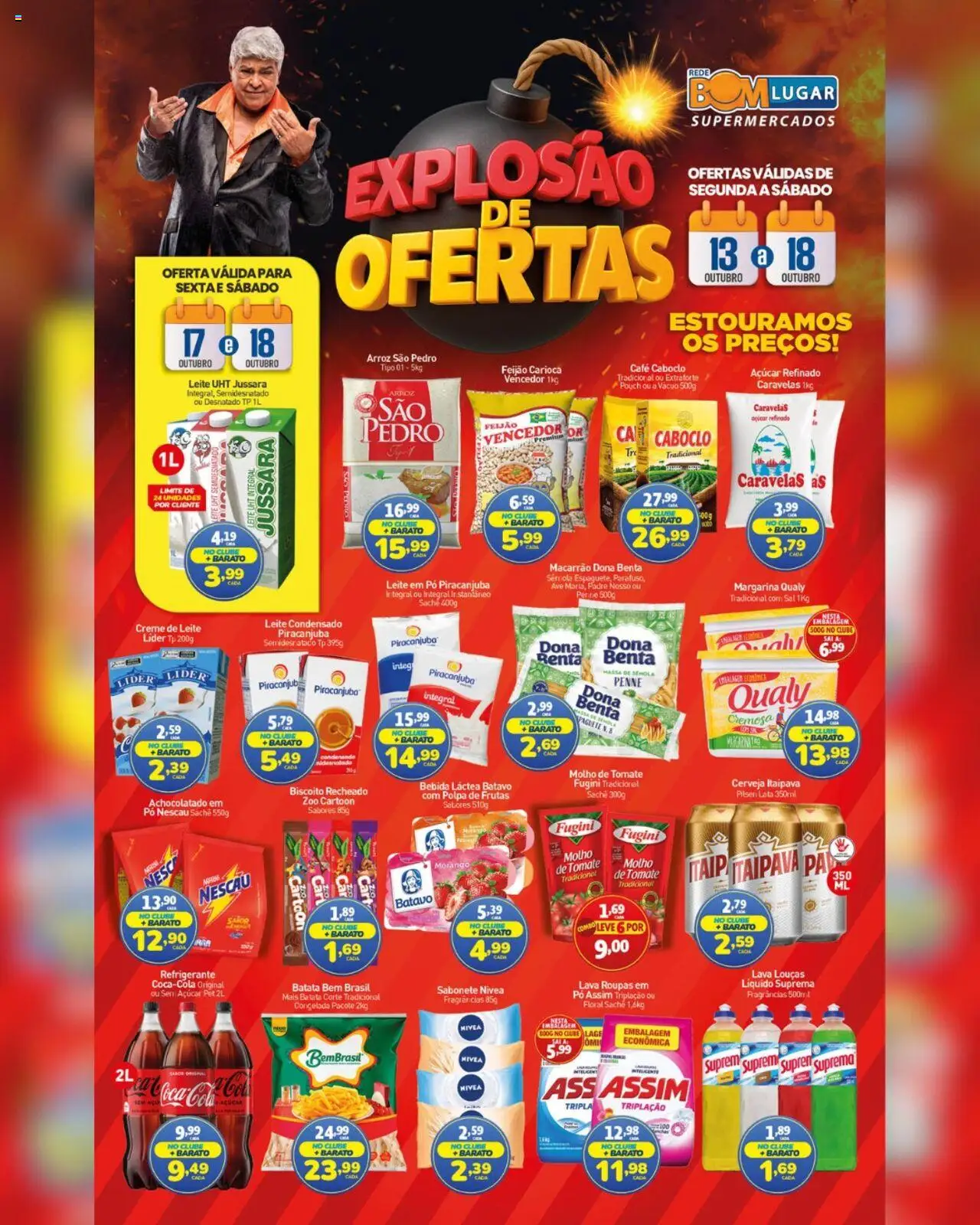 Rede Bom Lugar Folheto - válido de 13.10.2025 | Página: 1 | Produtos: Biscoito, Roupas, Bebida, Biscoito recheado