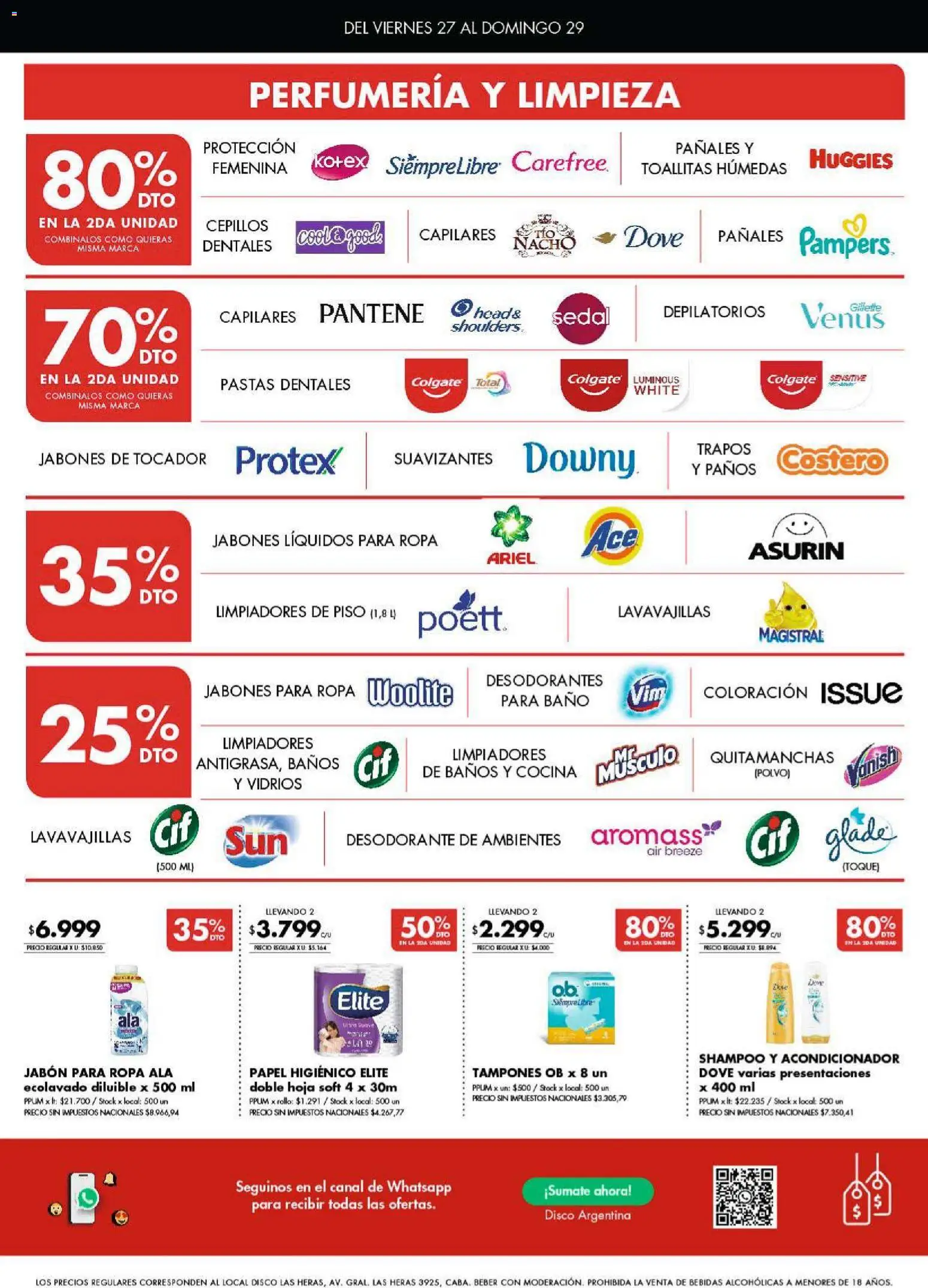 Disco - Ofertas | Córdoba │ válido desde el 27.03.2026 | Página: 6 | Productos: Papel higiénico, Toallitas húmedas, Jabón, Ropa