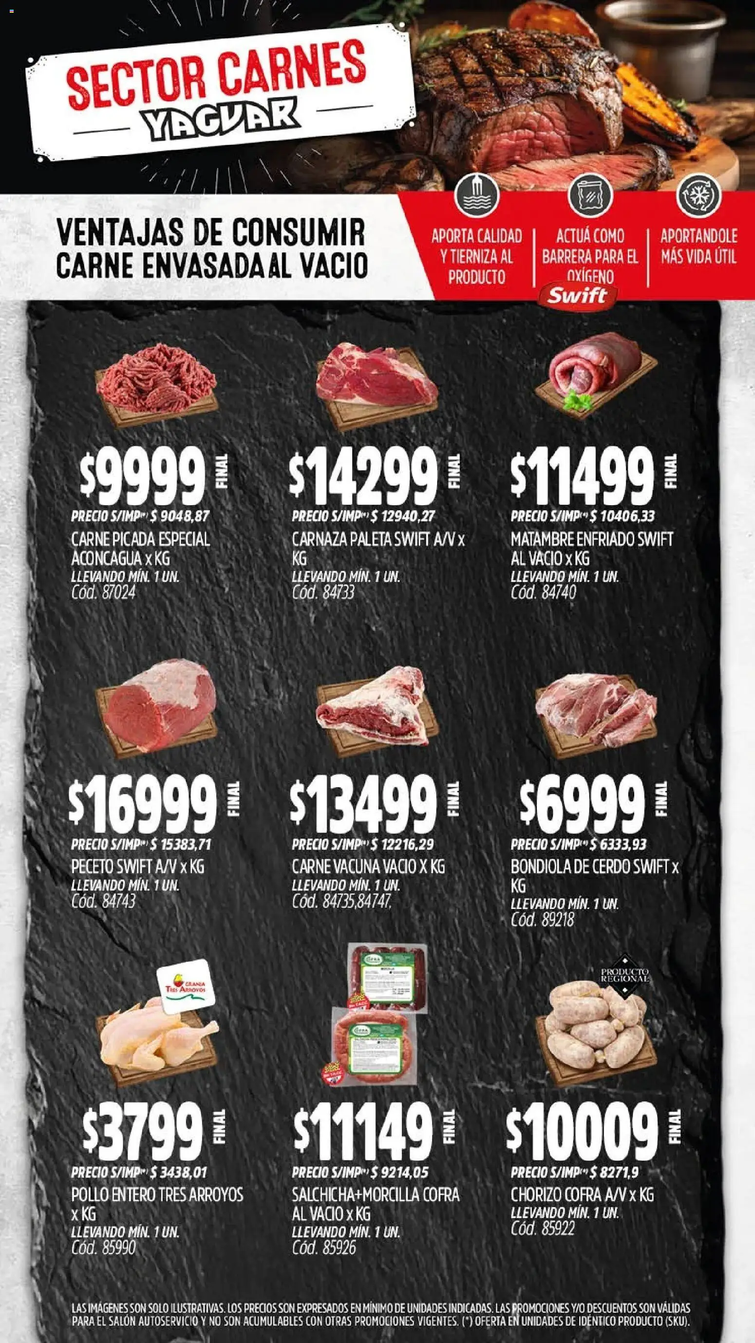 Yaguar - Oferta Semanal Misiones │ válido desde el 20.04.2026 | Página: 5 | Productos: Pollo, Paleta, Chorizo, Cerdo