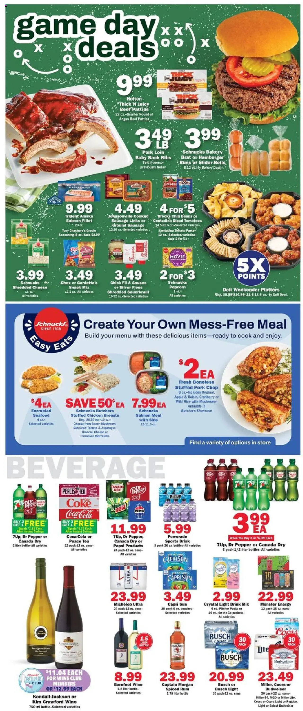 Schnucks Weekly Print Ad - IL - valid from 15.10.2025 | Page: 3 | Products: Broccoli, Pork, Tomatoes, Beef