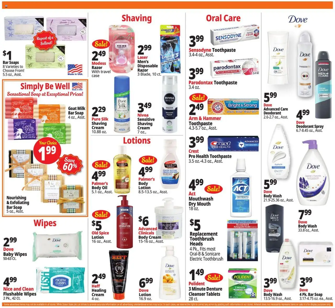 Ocean State Job Lot Weekly Ad - valid from 04.09.2025 | Page: 18 | Products: Fragrance, Butter, Toothpaste, Mouthwash