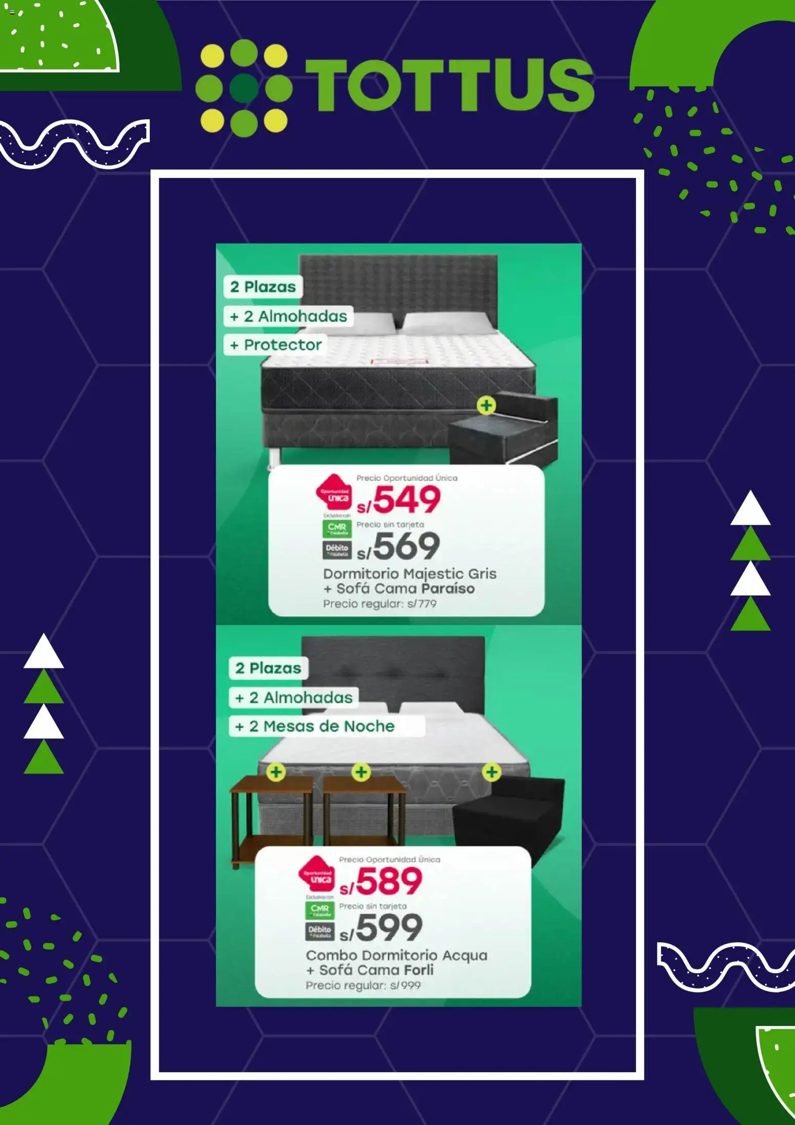 Catálogo Tottus válido desde 03.11.2025 | Página: 6 | Productos: Cama, Sofá