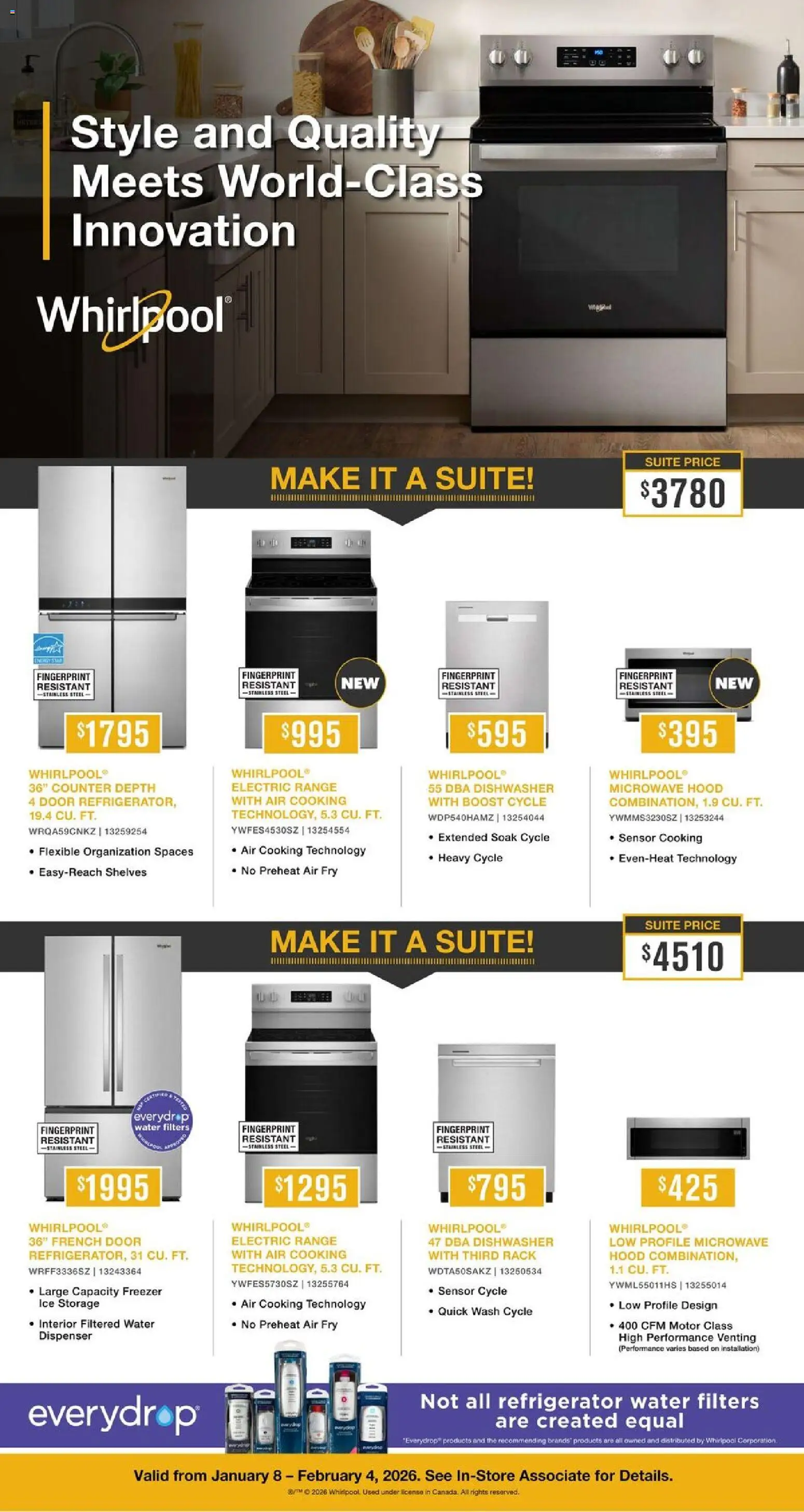 Leon's flyer valid from 08.01.2026 | Page: 2 | Products: Refrigerator, Freezer, Dishwasher
