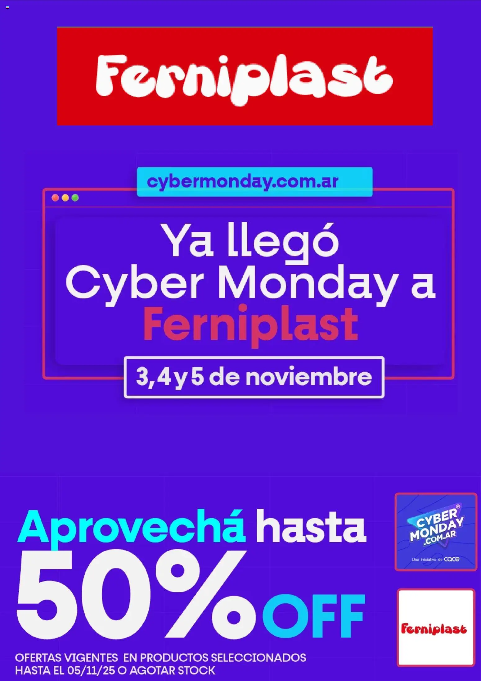 Ferniplast - Cyber Monday │ válido desde el 03.11.2025 | Página: 1