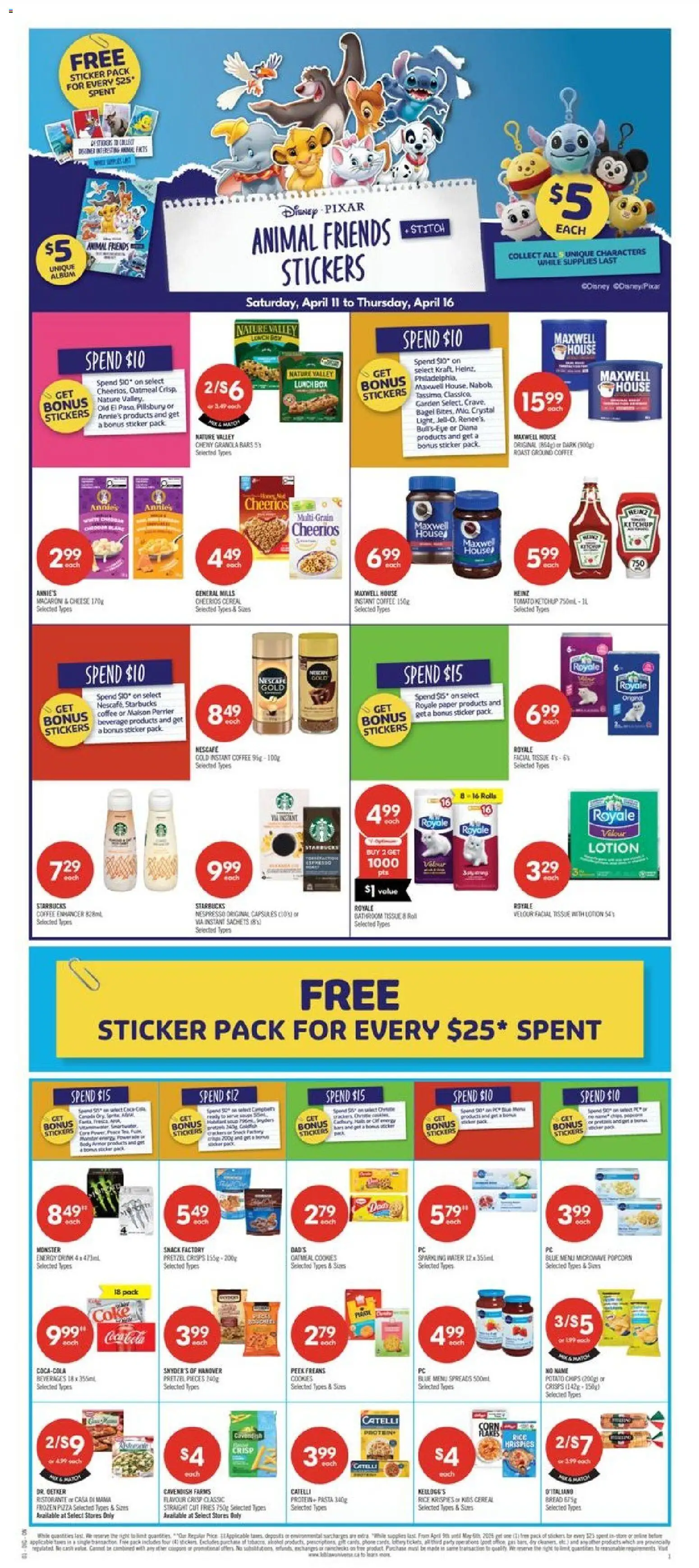 Shoppers flyer valid from 10.04.2026 | Page: 2 | Products: Pasta, Cookies, Bread, Pizza