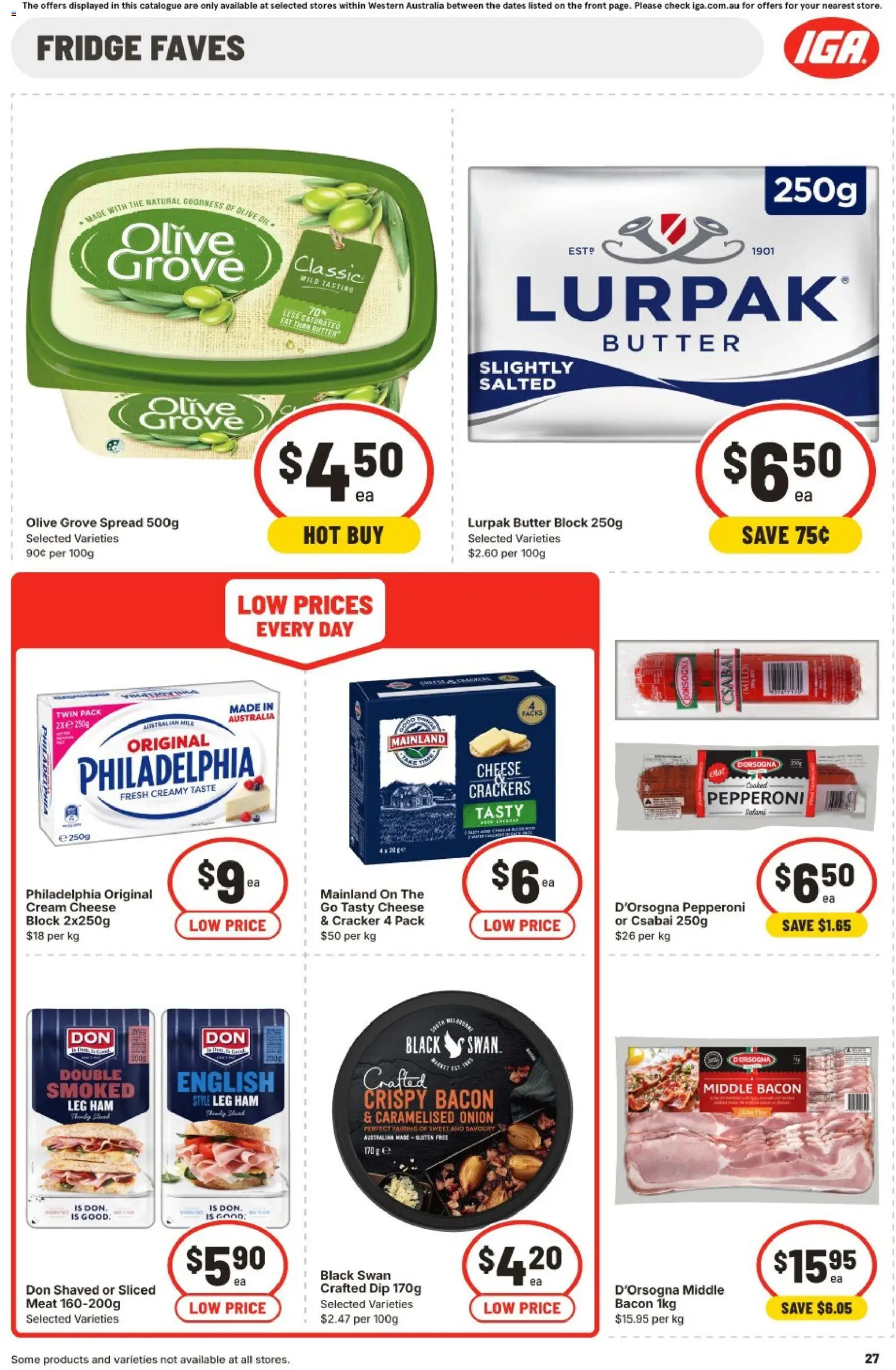 IGA catalogue - valid from 07.01.2026 | Page: 30 | Products: Crackers, Milk, Ham, Fridge
