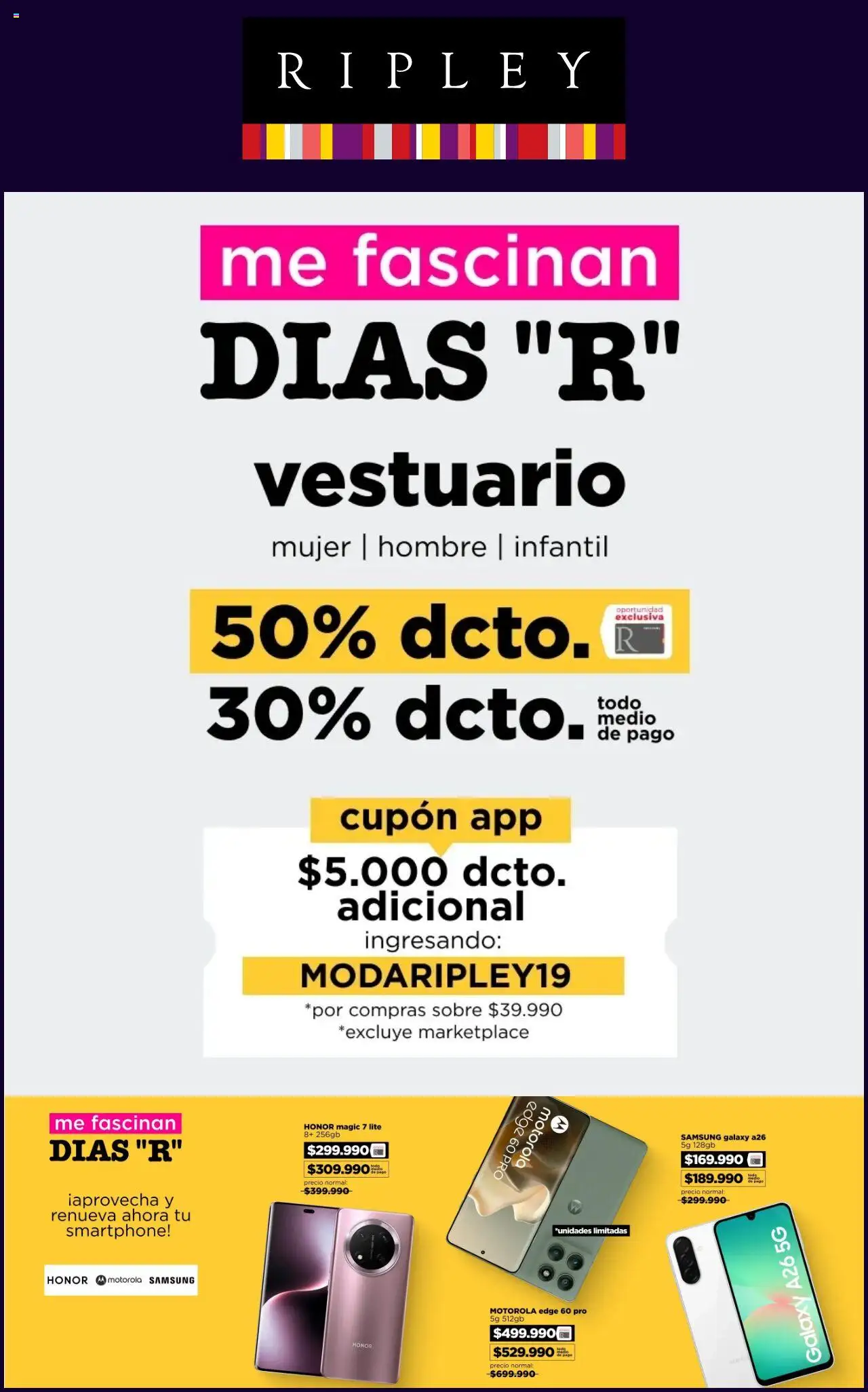 Ripley ofertas  │ válido desde el 18.08.2025 | Página: 1 | Productos: Sobre, Smartphone