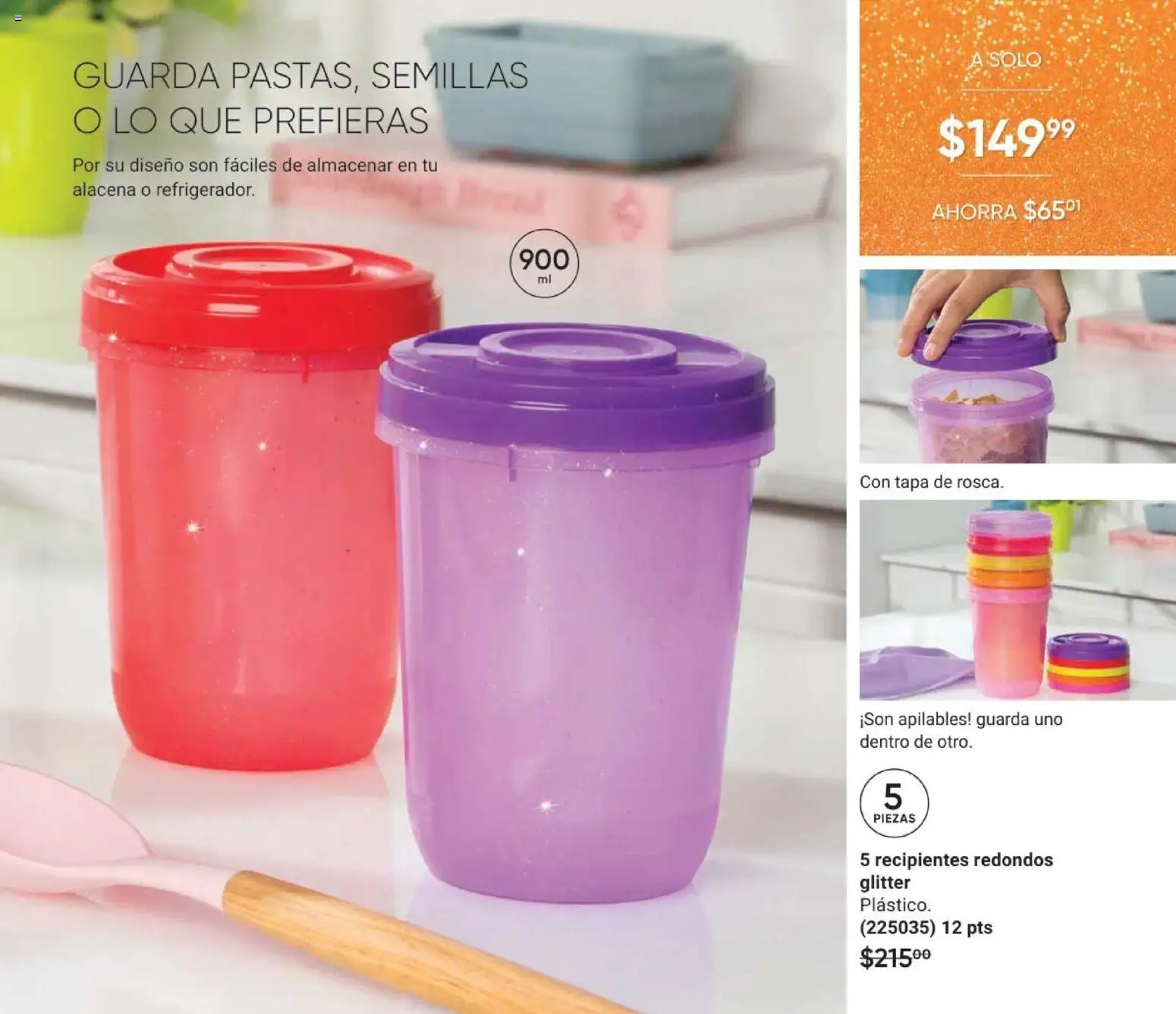 Nuevas ofertas de AVON válidas en toda la República Mexicana desde el 08.05.2026. ¡Encuentra las mejores ofertas en AVON Casa & Estilo 8 2026! | Página: 85 | Productos: Glitter, Semillas, Alacena