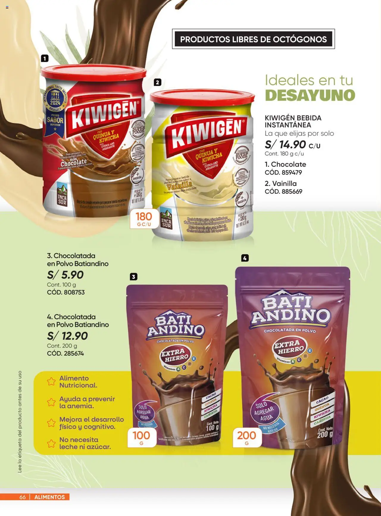 Catálogo Azzorti válido desde 18.08.2025 | Página: 66 | Productos: Chocolate, Cereales, Peso, Polvo