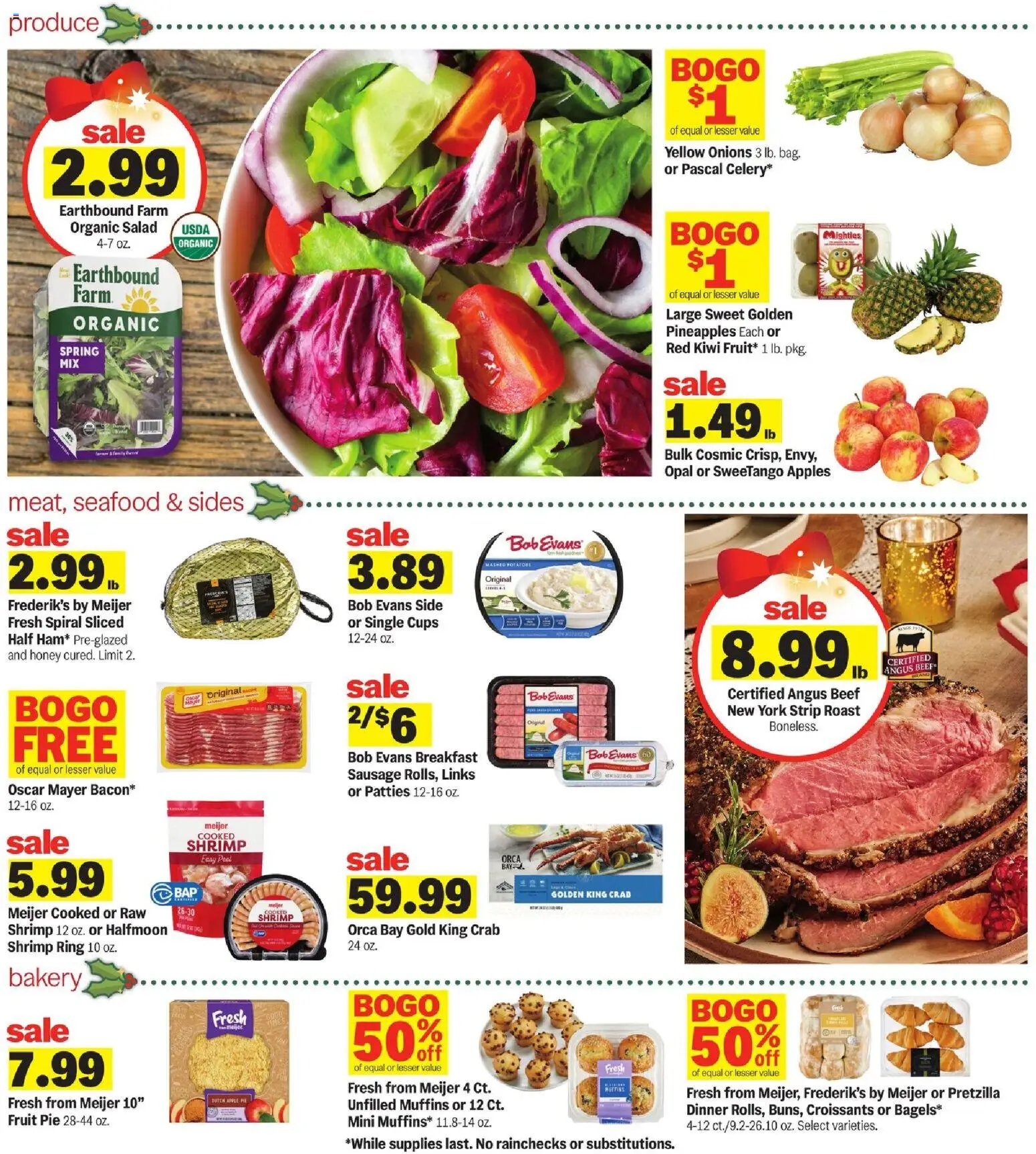 Meijer Weekly Ad - MI - valid from 17.12.2025 | Page: 2 | Products: Apples, Kiwi, Croissants, Apple Pie