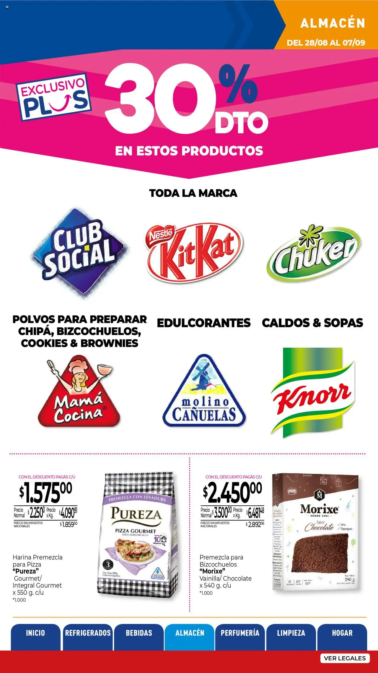La Anonima - Insuperables - z3 │ válido desde el 28.08.2025 | Página: 20 | Productos: Harina, Chocolate, Pizza