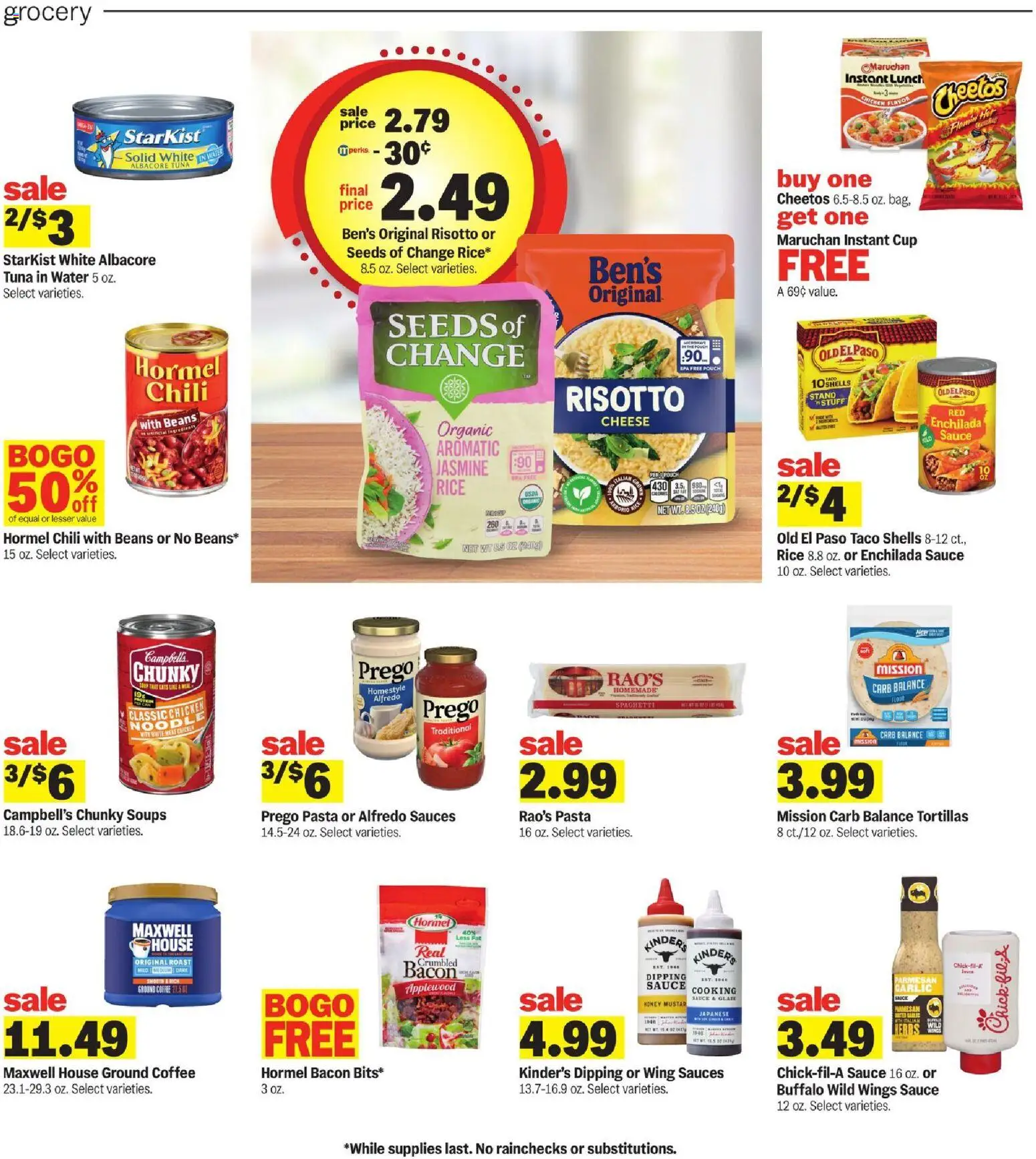 Meijer Weekly Ad - MI - valid from 18.03.2026 | Page: 9 | Products: Coffee, Rice, Water, Sauce