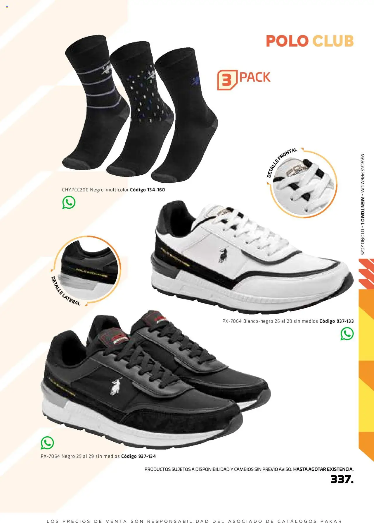 Nuevas ofertas de SC Pakar válidas en toda la República Mexicana desde el 29.08.2025. ¡Encuentra las mejores ofertas en SC Pakar - Catálogo Otoño Men Tomo 1! | Página: 337