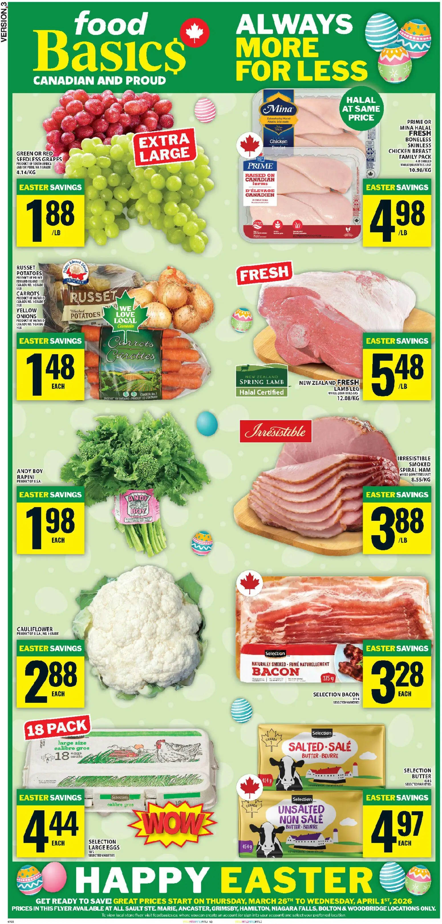 Food Basics flyer valid from 26.03.2026 | Page: 1