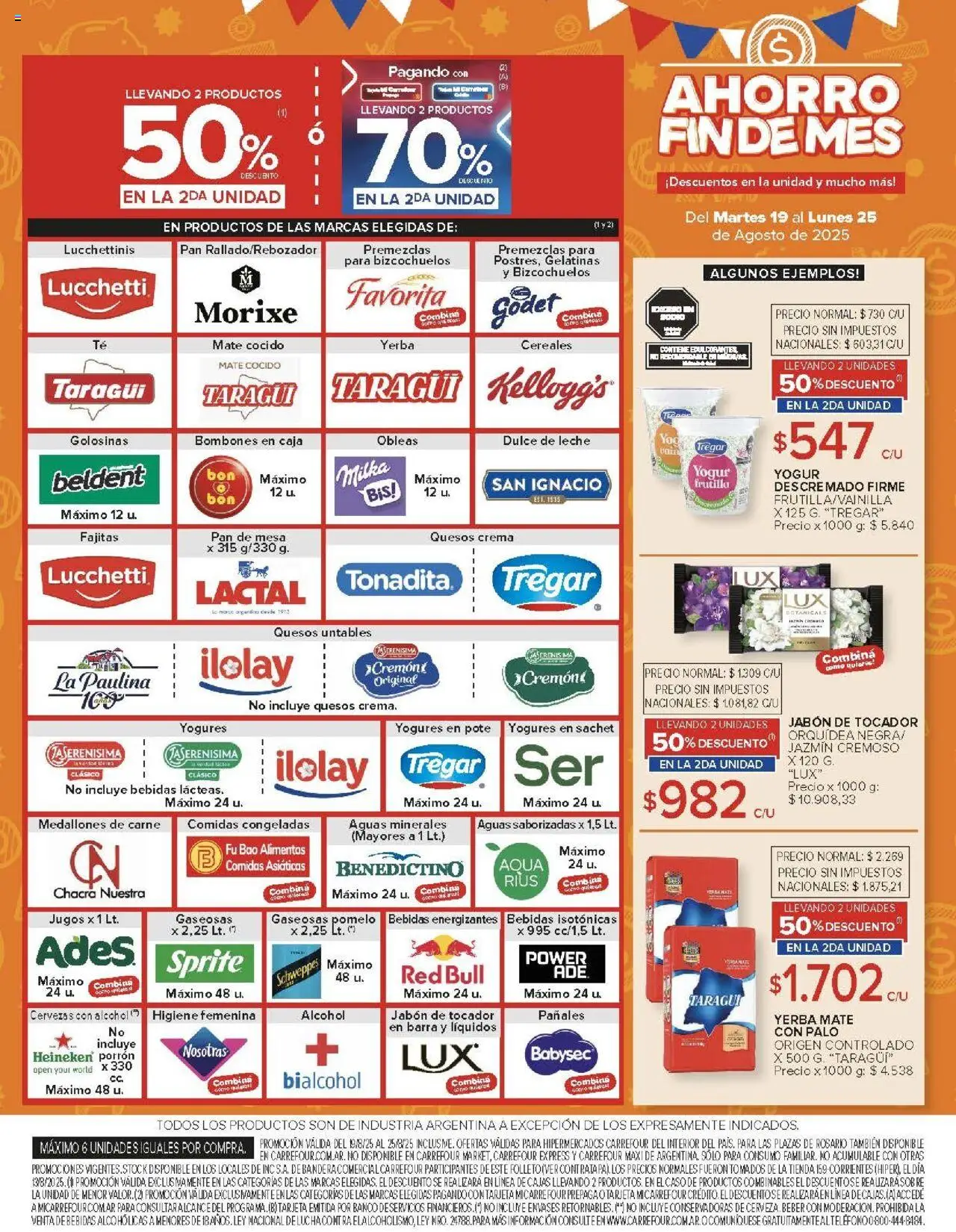 Carrefour ofertas - Córdoba │ válido desde el 19.08.2025 | Página: 9 | Productos: Mate, Jabón, Pan, Golosinas