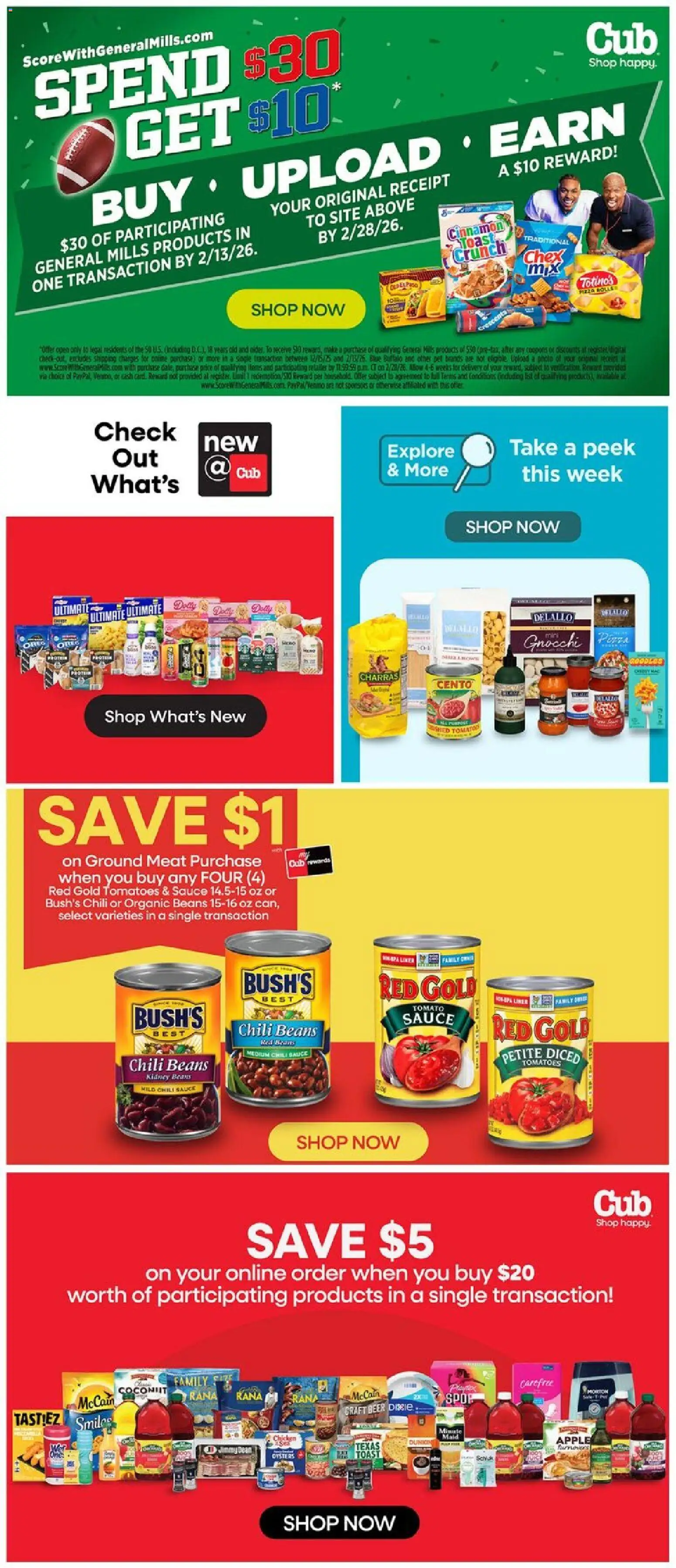 Cub Foods Weekly Ad - valid from 01.02.2026 | Page: 10 | Products: Beer, Tomatoes, Sauce