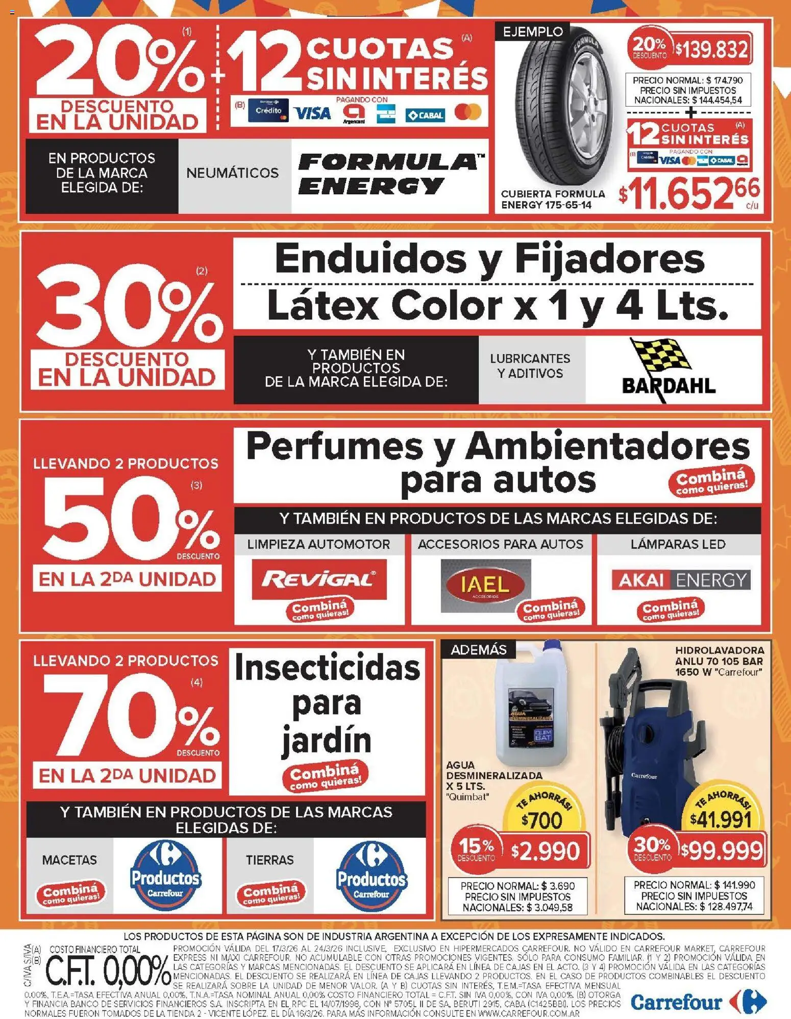 Carrefour ofertas │ válido desde el 17.03.2026 | Página: 20 | Productos: Banco, Agua, Hidrolavadora, Té