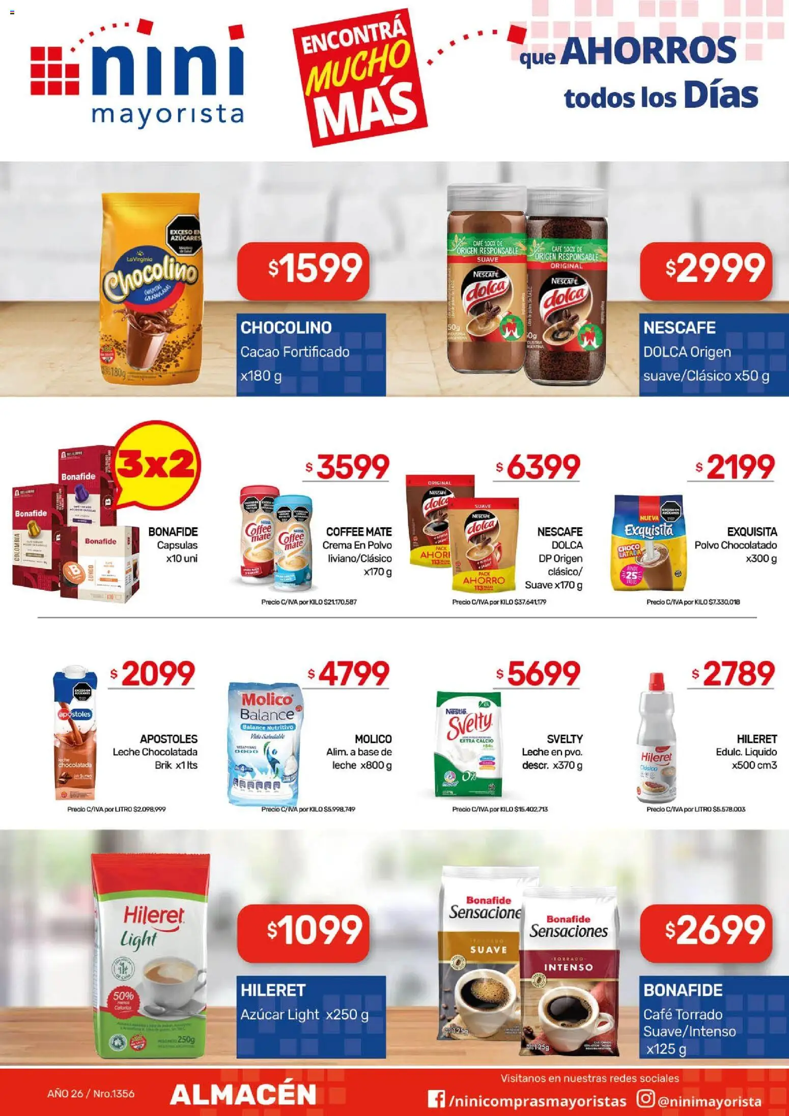 NINI Mayorista ofertas │ válido desde el 20.04.2026 | Página: 27 | Productos: Vitaminas, Mate, Chocolatada, Crema