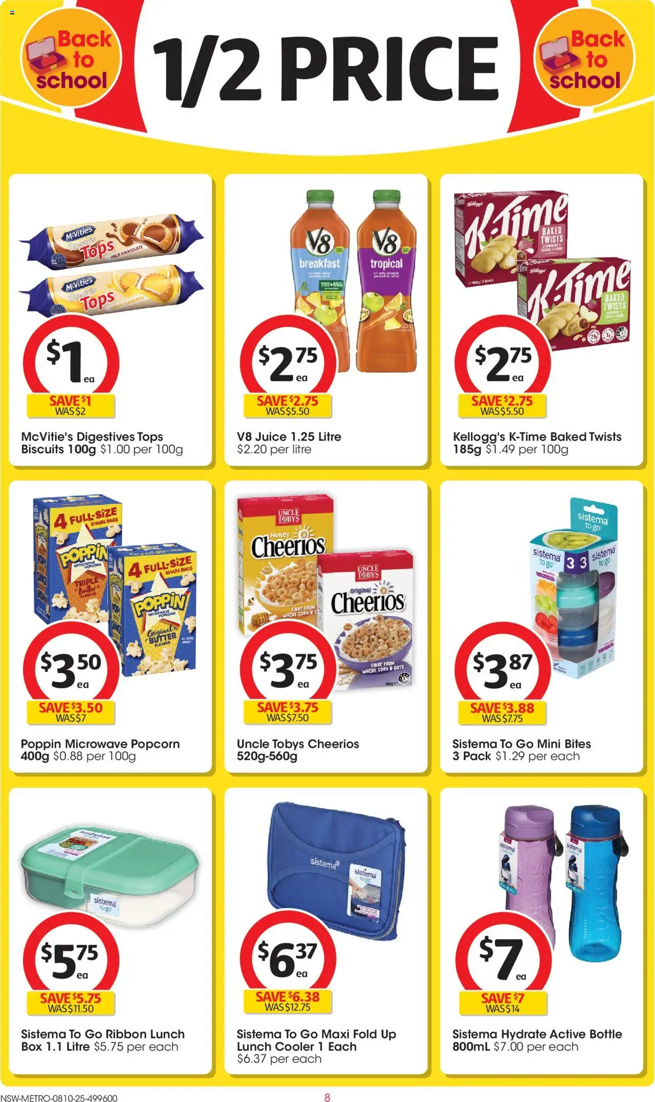 Coles catalogue - valid from 08.10.2025 | Page: 8 | Products: Butter, Chocolate, Popcorn, Lemon