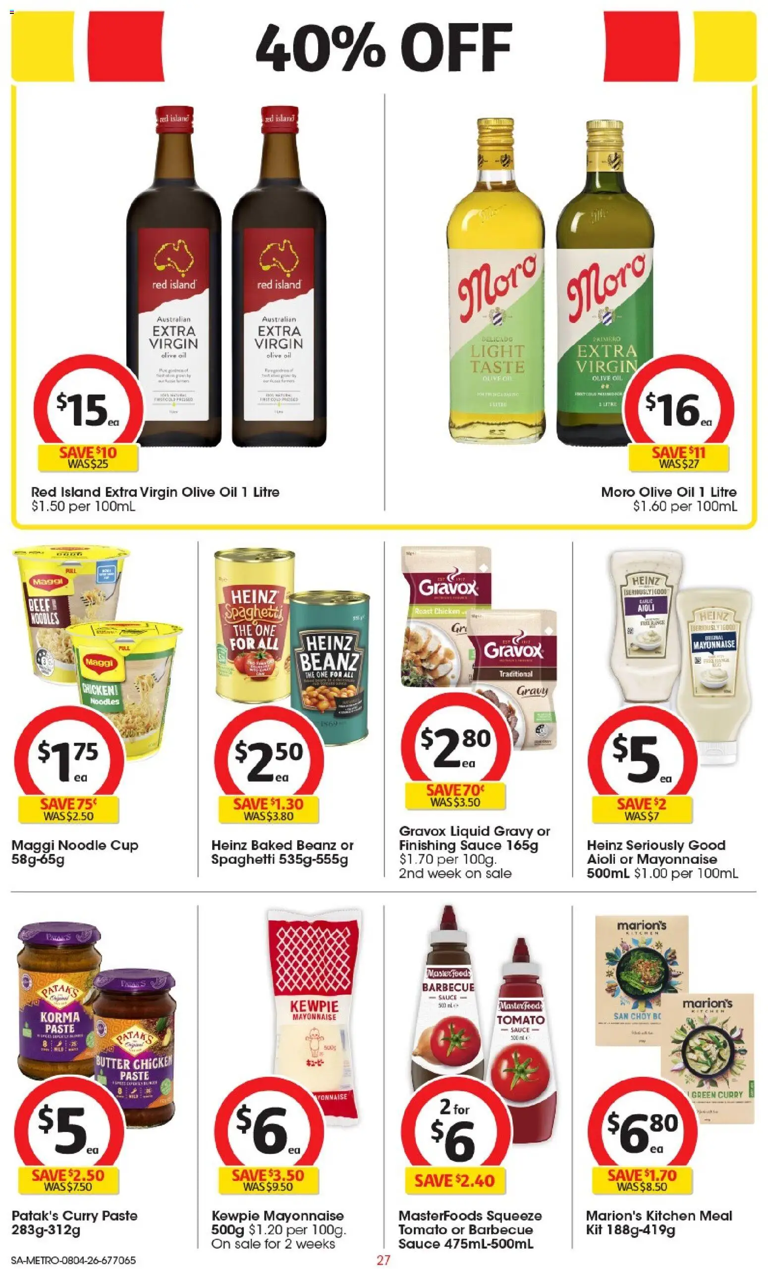 Coles catalogue - valid from 08.04.2026 | Page: 27 | Products: Curry, Beef, Mayonnaise, Garlic