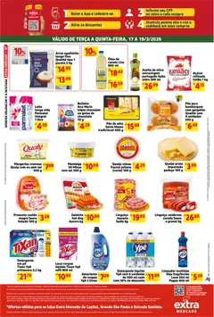Extra ofertas de Mercado Terça e Quinta - Pré-Visualização do folheto da loja Extra, válido de 17.03.2026 | Página: 2 | Produtos: Alho, Pó, Arroz, Margarina