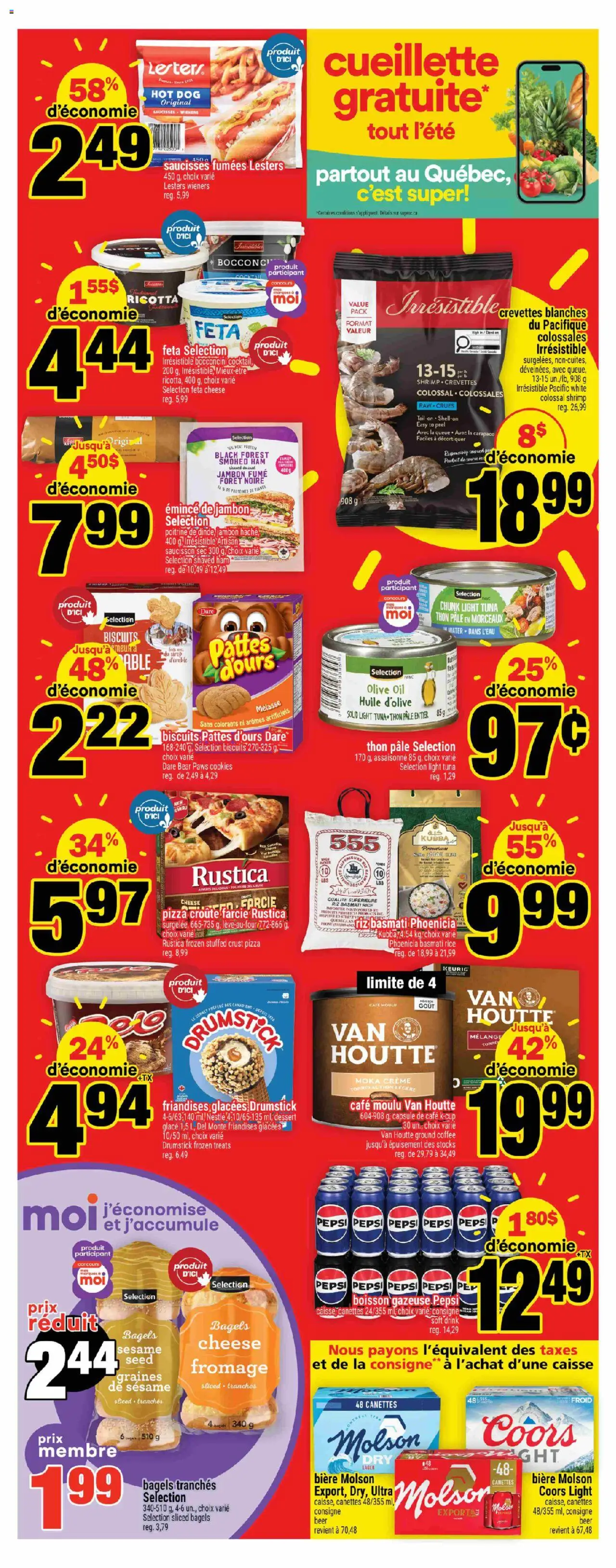 Super C flyer valid from 24.07.2025 | Page: 2 | Products: Cookies, Cheese, Pizza, Beer