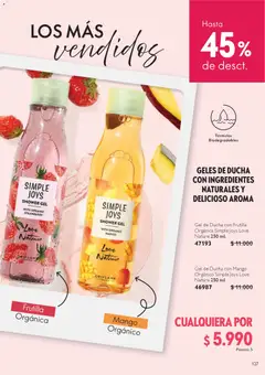 Oriflame catálogo válido desde el 25.10.2025 | Página: 127 | Productos: Mango, Ducha, Gel de ducha, Frutilla