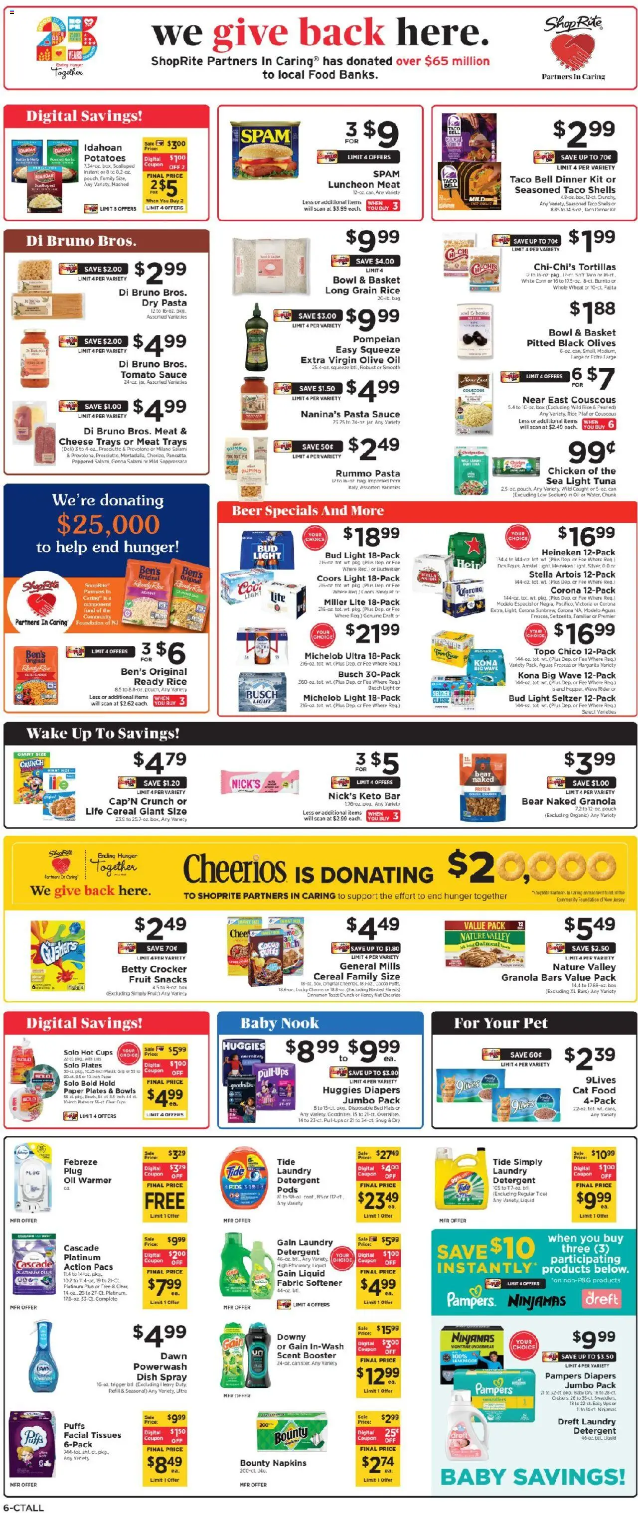 ShopRite Weekly Ad - CT - valid from 07.09.2025 | Page: 7 | Products: Cat Food, Foundation, Detergent, Bag