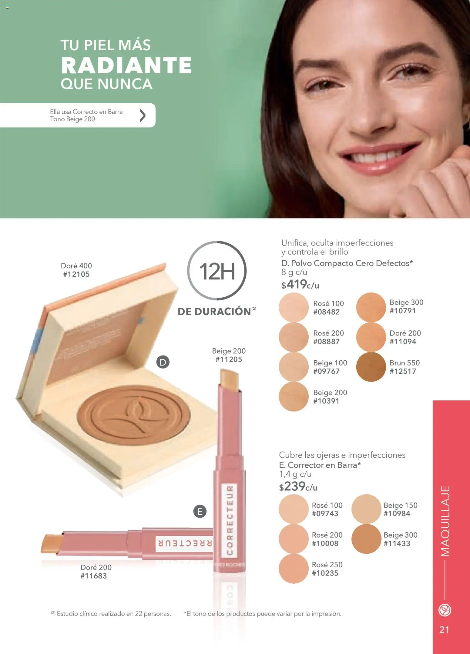 Nuevas ofertas de Yves Rocher válidas en toda la República Mexicana desde el 10.02.2026. ¡Encuentra las mejores ofertas en Yves Rocher campaña 3 2026! | Página: 21 | Productos: Brillo, Radiante, Corrector, Polvo