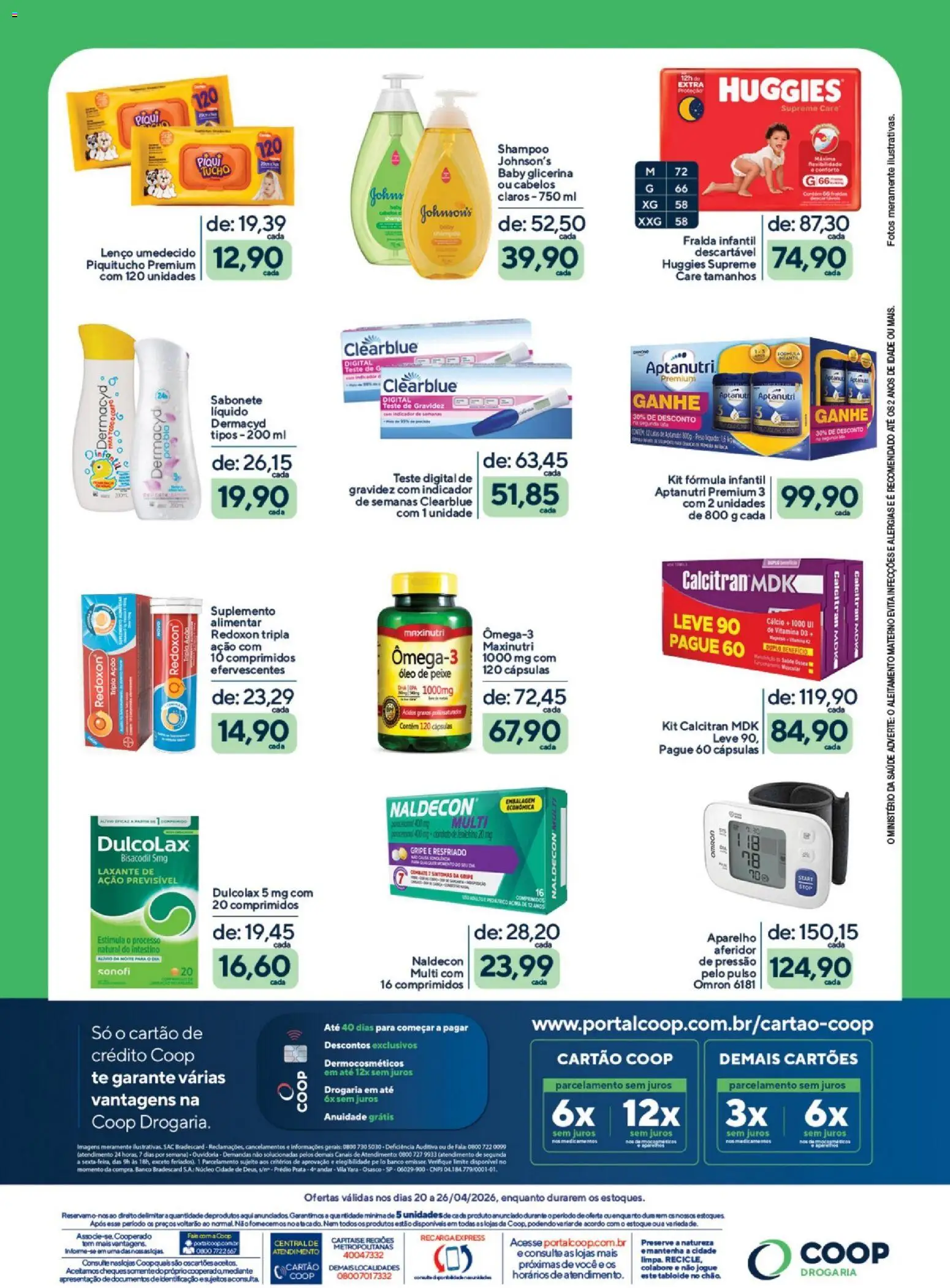 Coop Folheto - válido de 20.04.2026 | Página: 2 | Produtos: Shampoo, Banco, Lenço, Óleo
