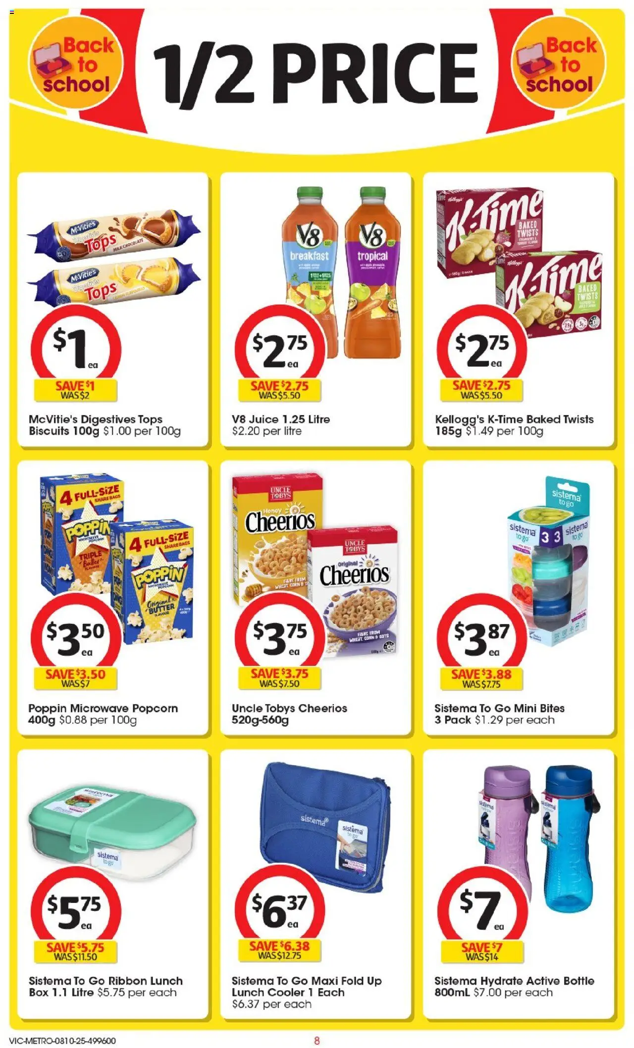 Coles catalogue - valid from 08.10.2025 | Page: 8 | Products: Box, Butter, Biscuits, Microwave