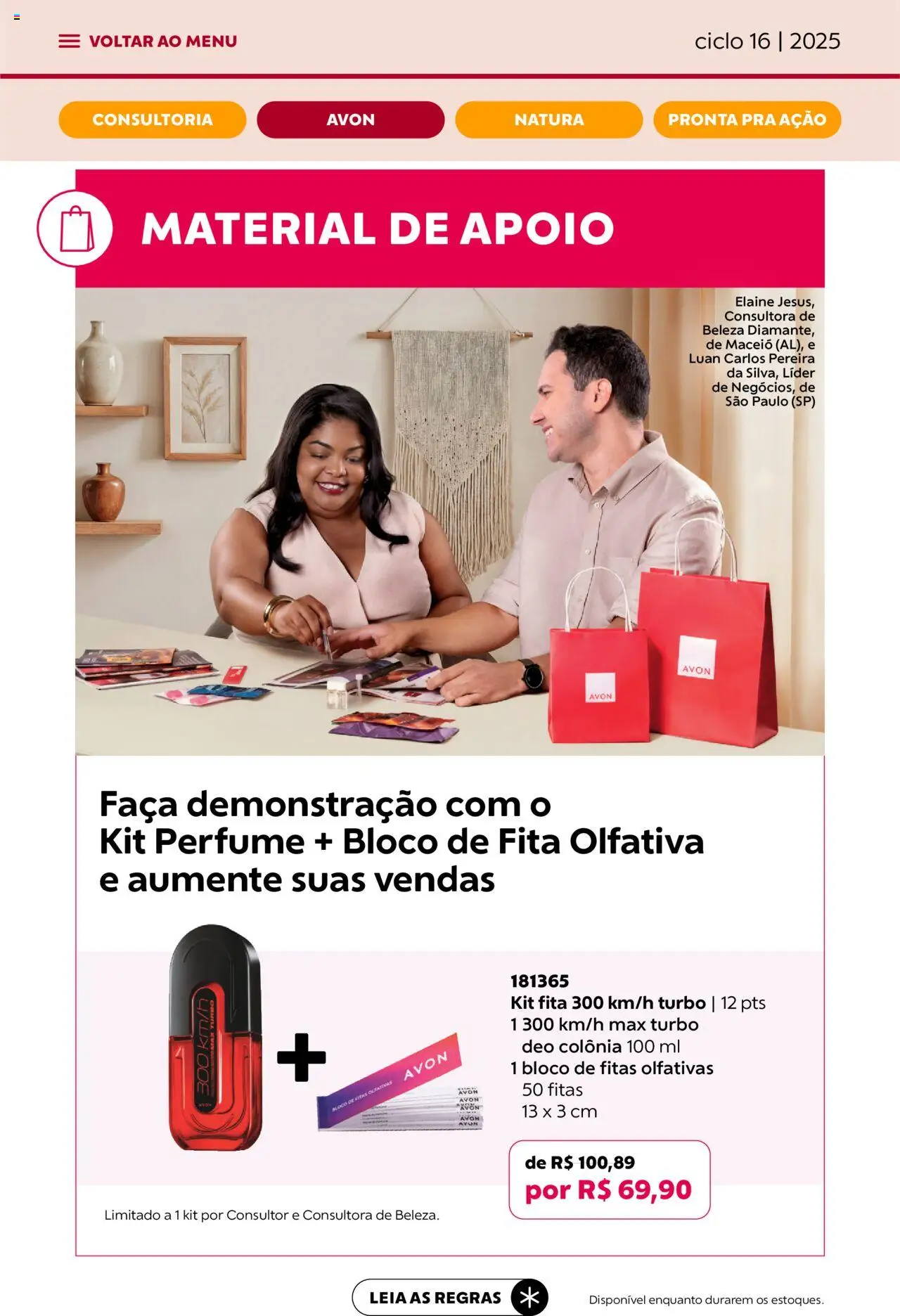 Avon Folheto - válido de 26.09.2025 | Página: 43 | Produtos: Perfume, Faca, Fita