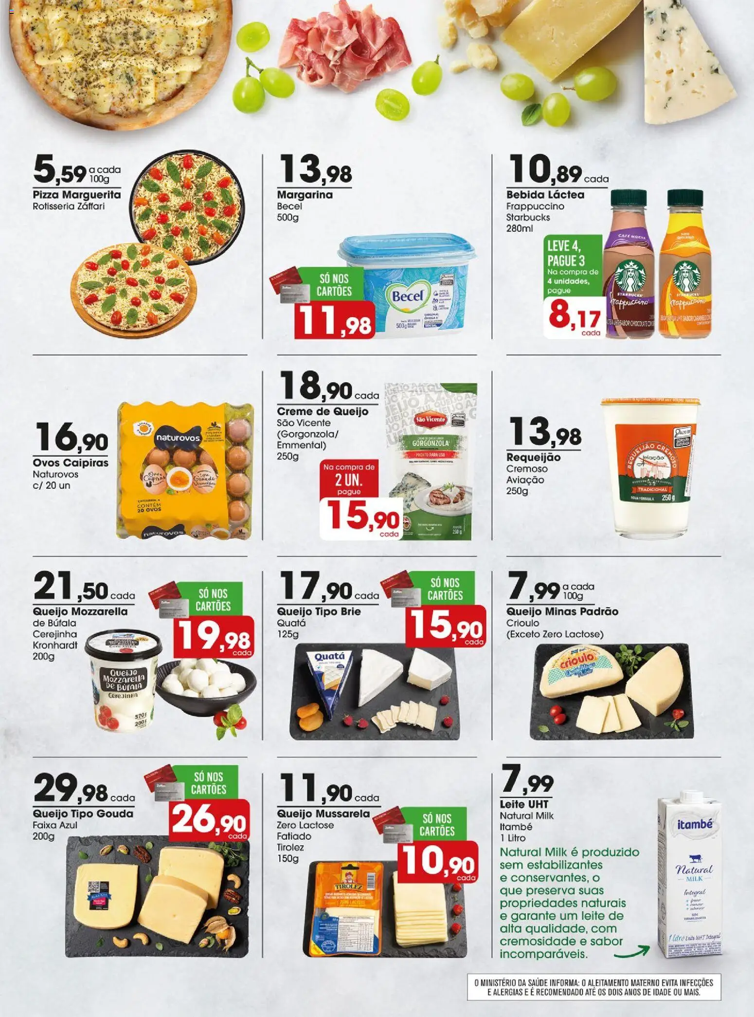 Zaffari Folheto - válido de 28.04.2026 | Página: 13 | Produtos: Ovos, Pizza, Gouda, Creme