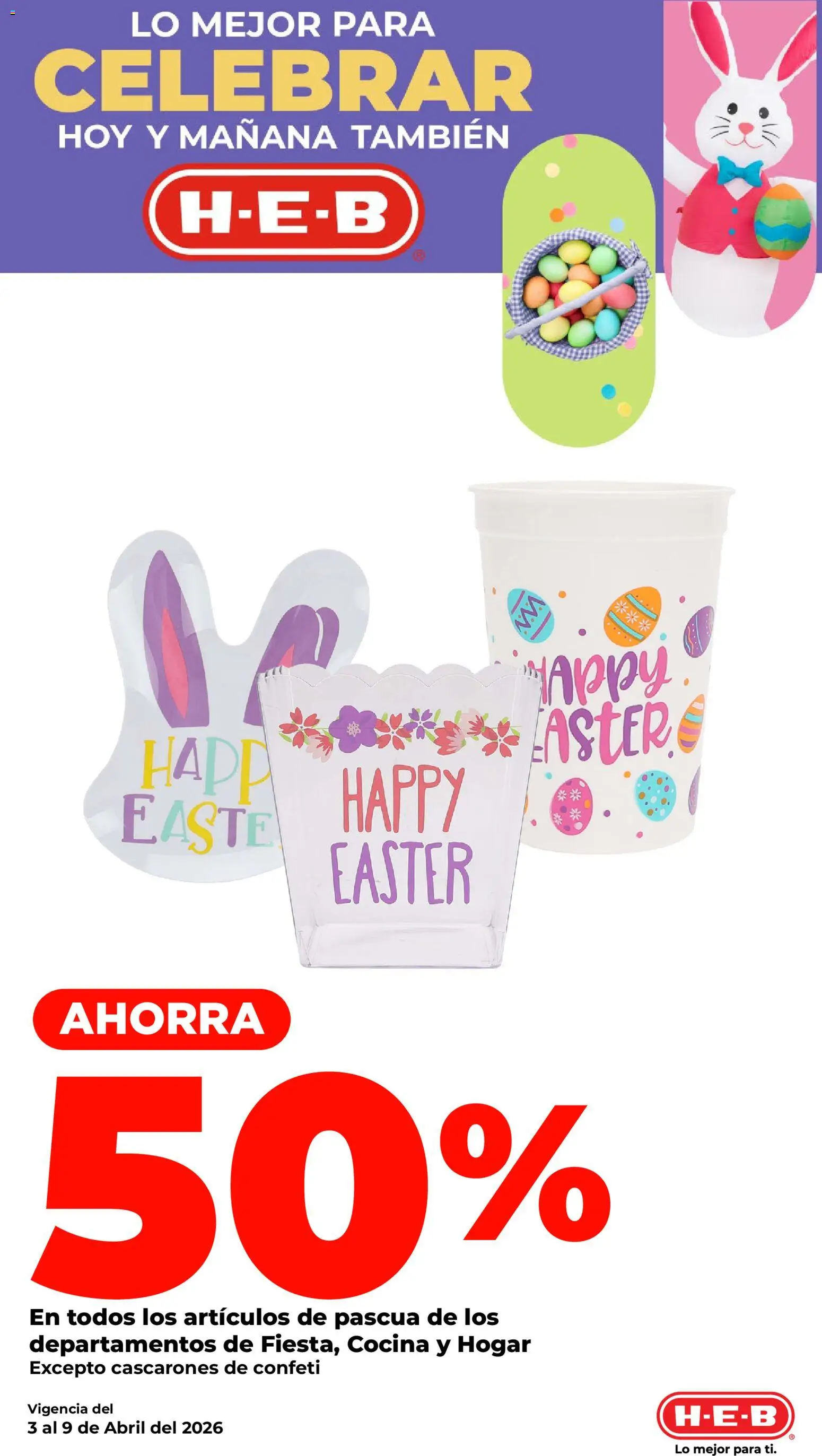 Nuevas ofertas de H-E-B válidas en toda la República Mexicana desde el 03.04.2026. ¡Encuentra las mejores ofertas en H-E-B folleto! | Página: 13 | Productos: Cocina
