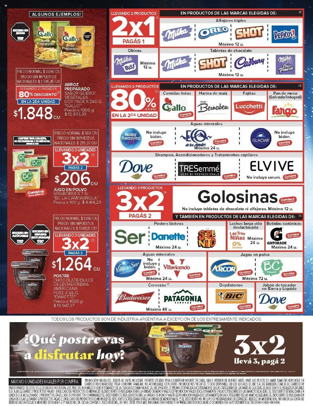 Carrefour ofertas - CABA │ válido desde el 26.08.2025 | Página: 35 | Productos: Polvo, Jabón, Queso, Arroz